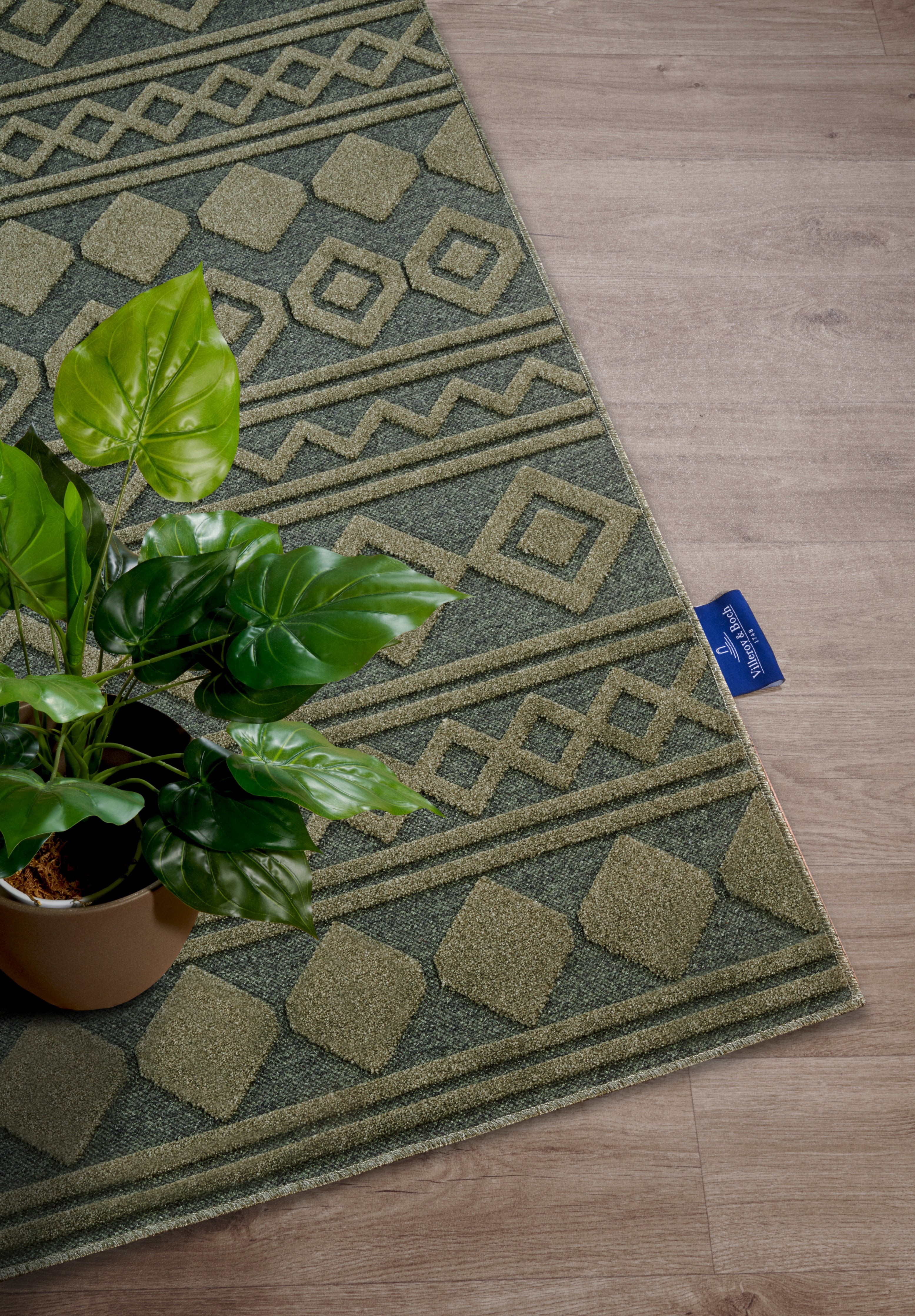 VILLEROY &amp; BOCH 106140 HÖG-LÅG Luggmatta, Catherine Jungle Green