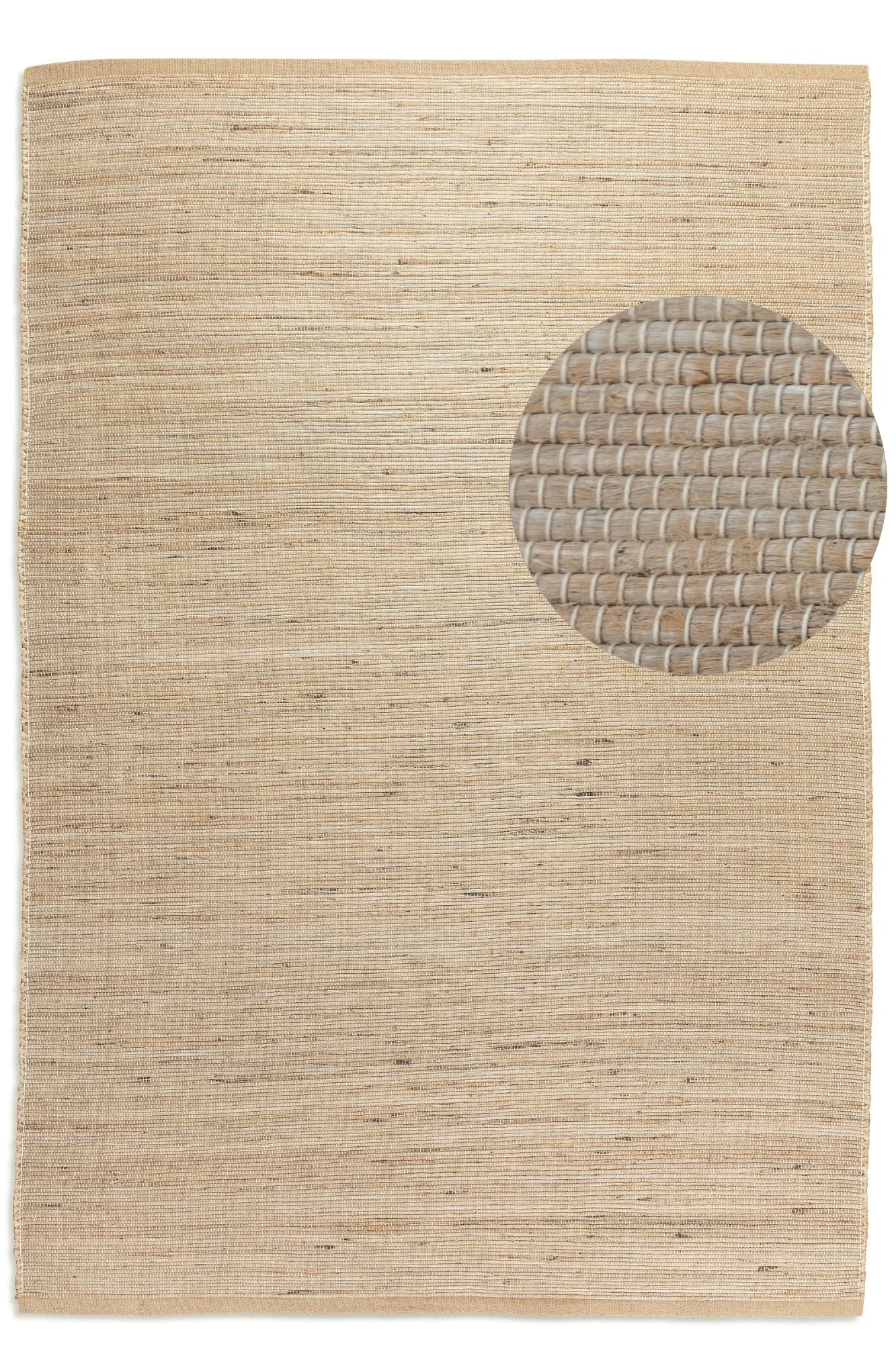 HANDVÄVLAD JUTEMATTA, BEIGE - 105961