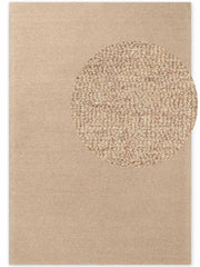 ELLE DECORATION PURISTIC FIN BOUCLE ULLMATTA, KNUTAR NATURLIG BEIGE