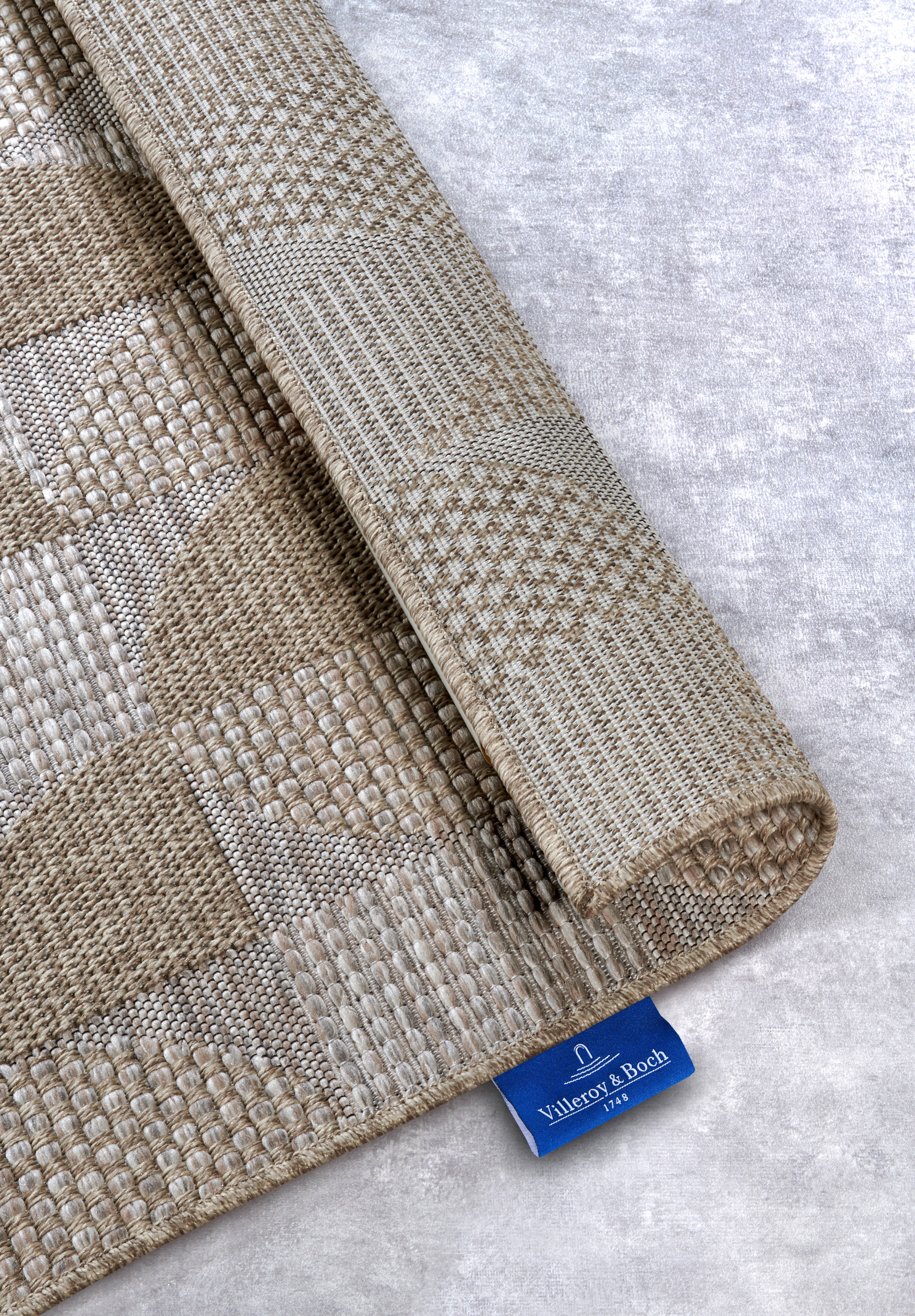 VILLEROY &amp; BOCH 106078 INOMHUS- OCH UTOMHUSMATTA MARGARETHA, NATURBRUN