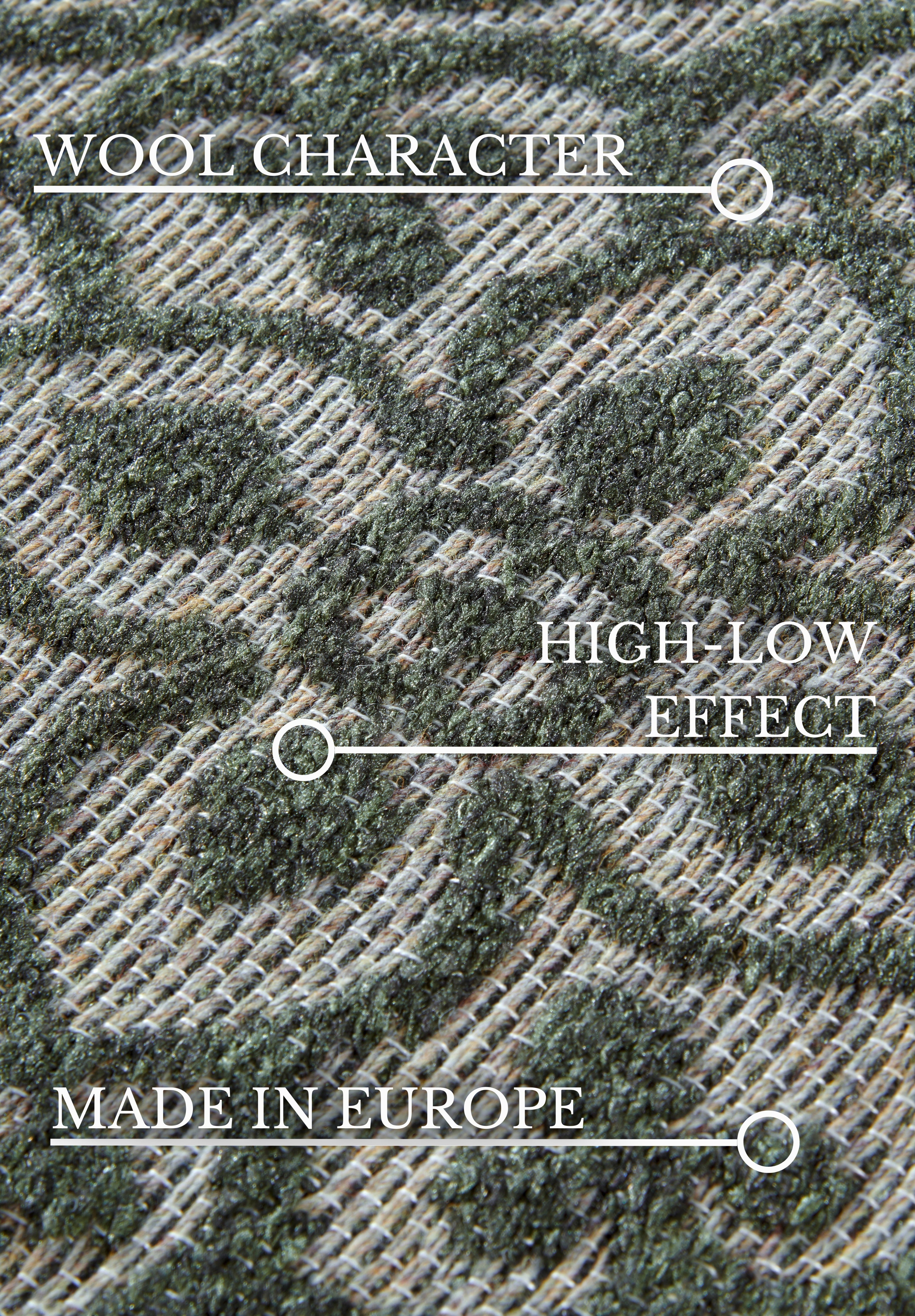 VILLEROY &amp; BOCH 106158 INOMHUS- OCH UTOMHUSMATTA JULIE, DJUNGELGRÖN