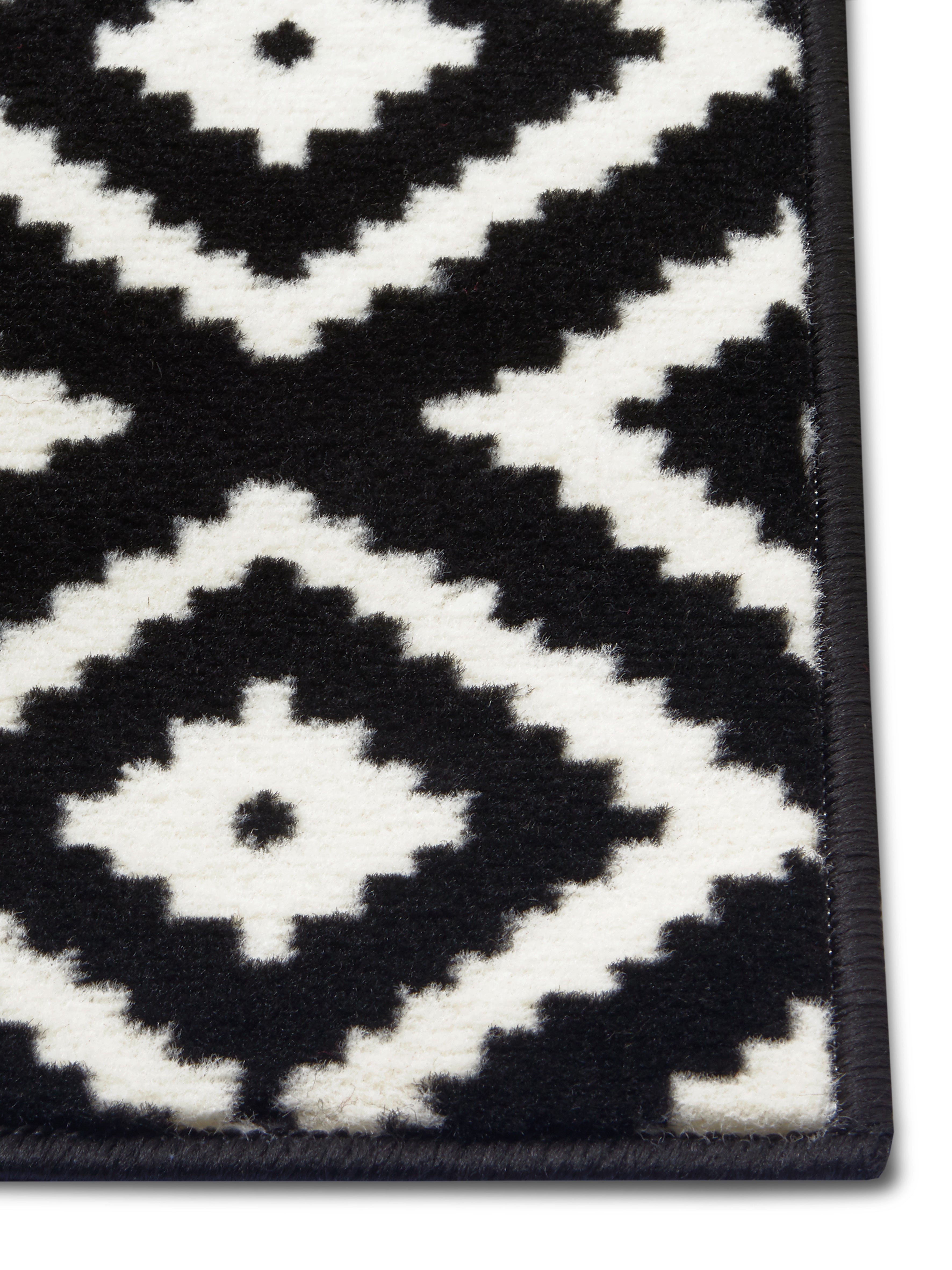 HAMLA MATTA, SVART-KRÄMFÄRGAD 105477