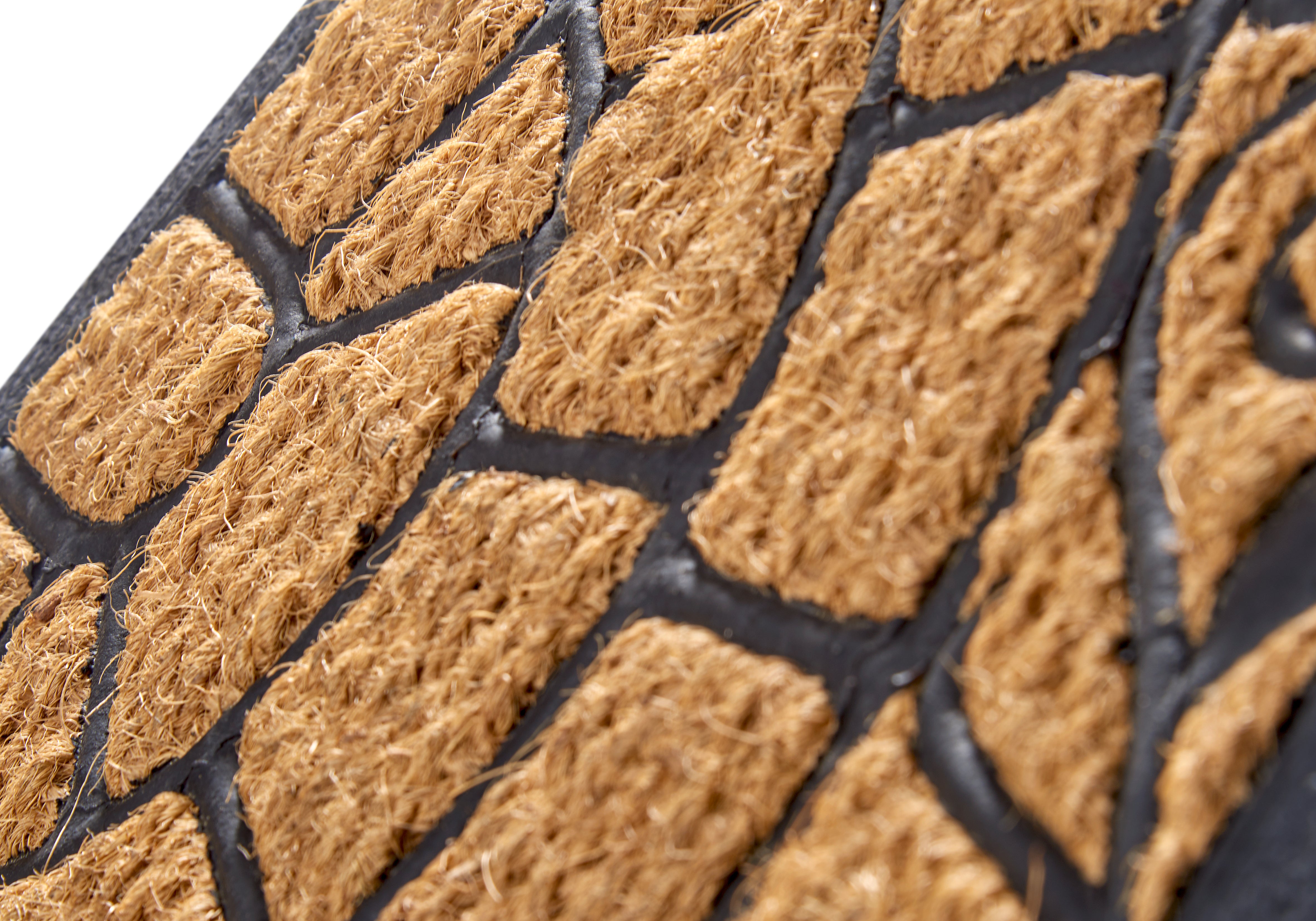 DÖRRMATTA GUMMI KOKOS - HALVRUND