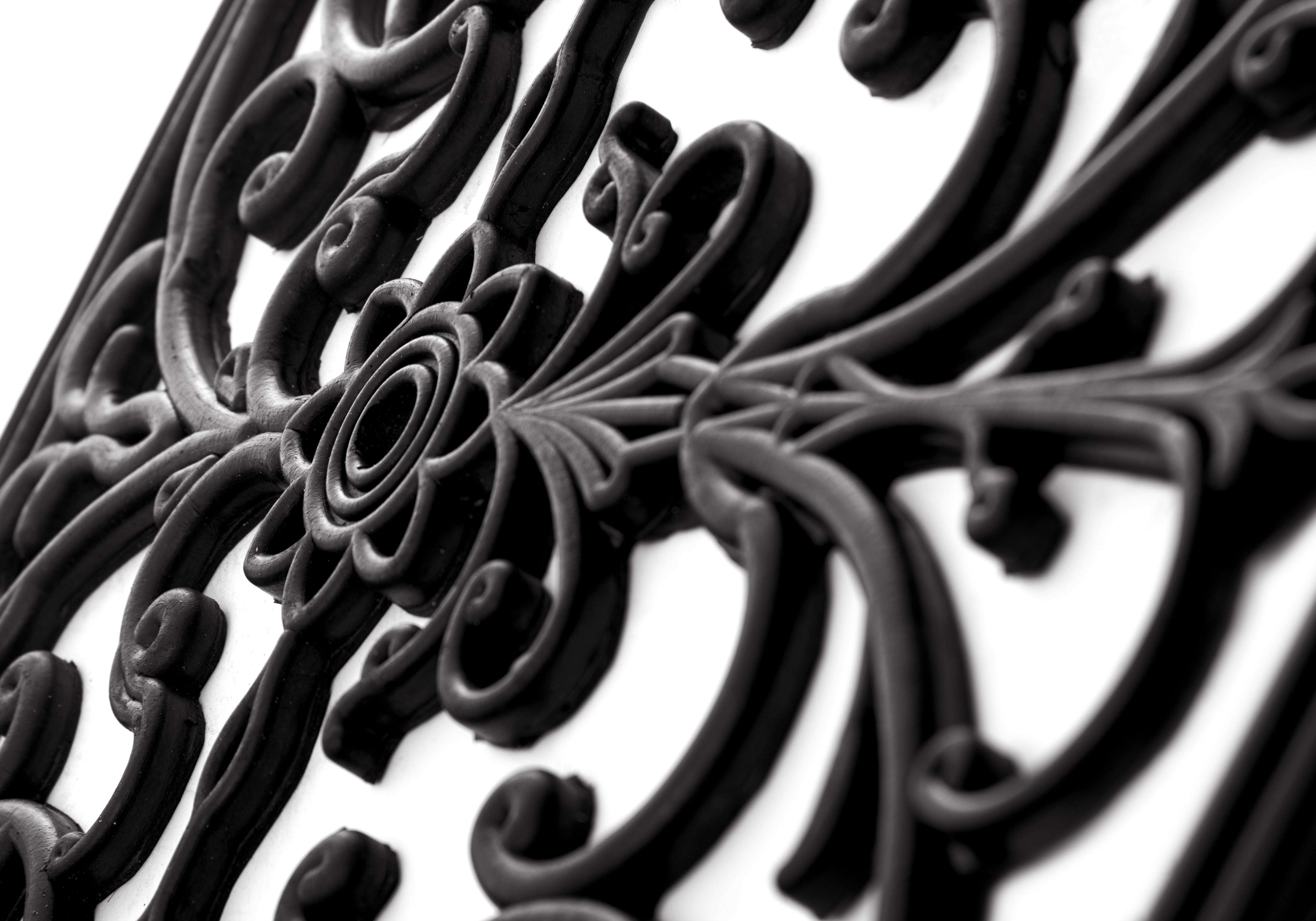 DÖRRMATTA I GUMMIBAND - HALVRUND SVART