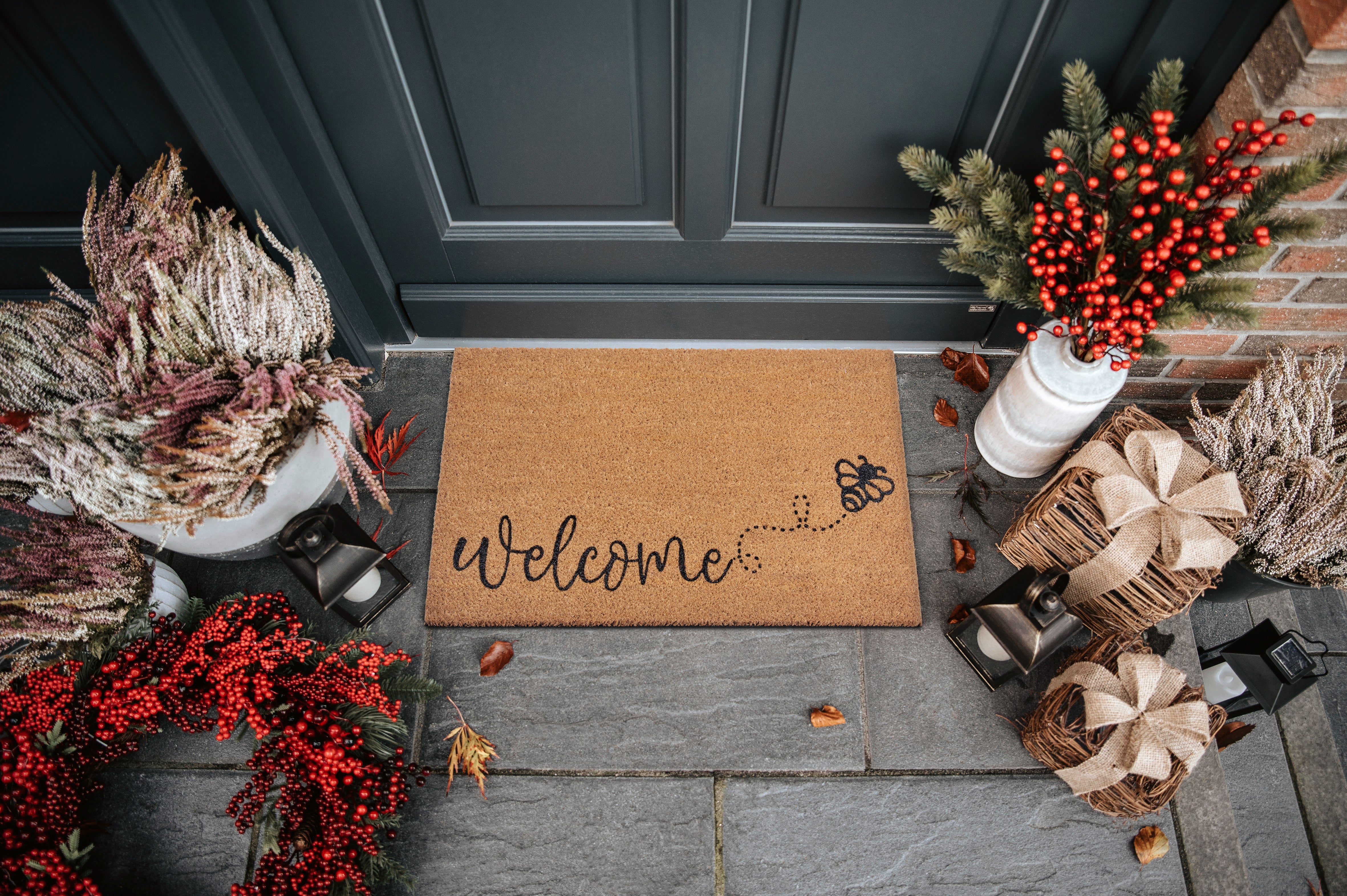 DÖRRMATTA KOKOS - BIE VÄLKOMNA