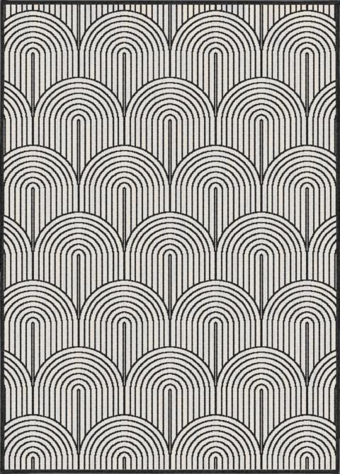 Plattvävd vändbar matta Pangli, svart 105852