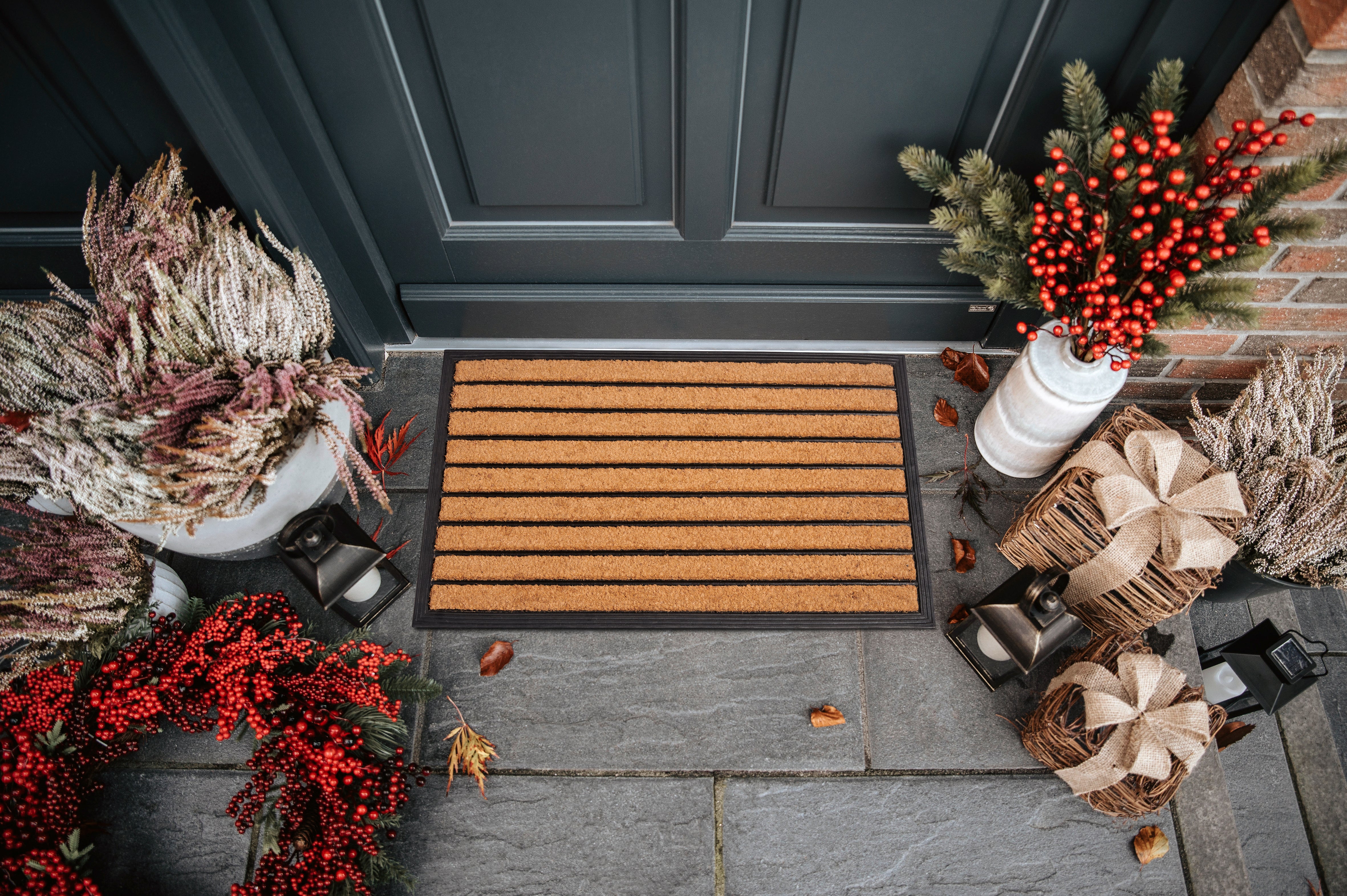 DÖRRMATTA GUMMI KOKOS - RANDIG