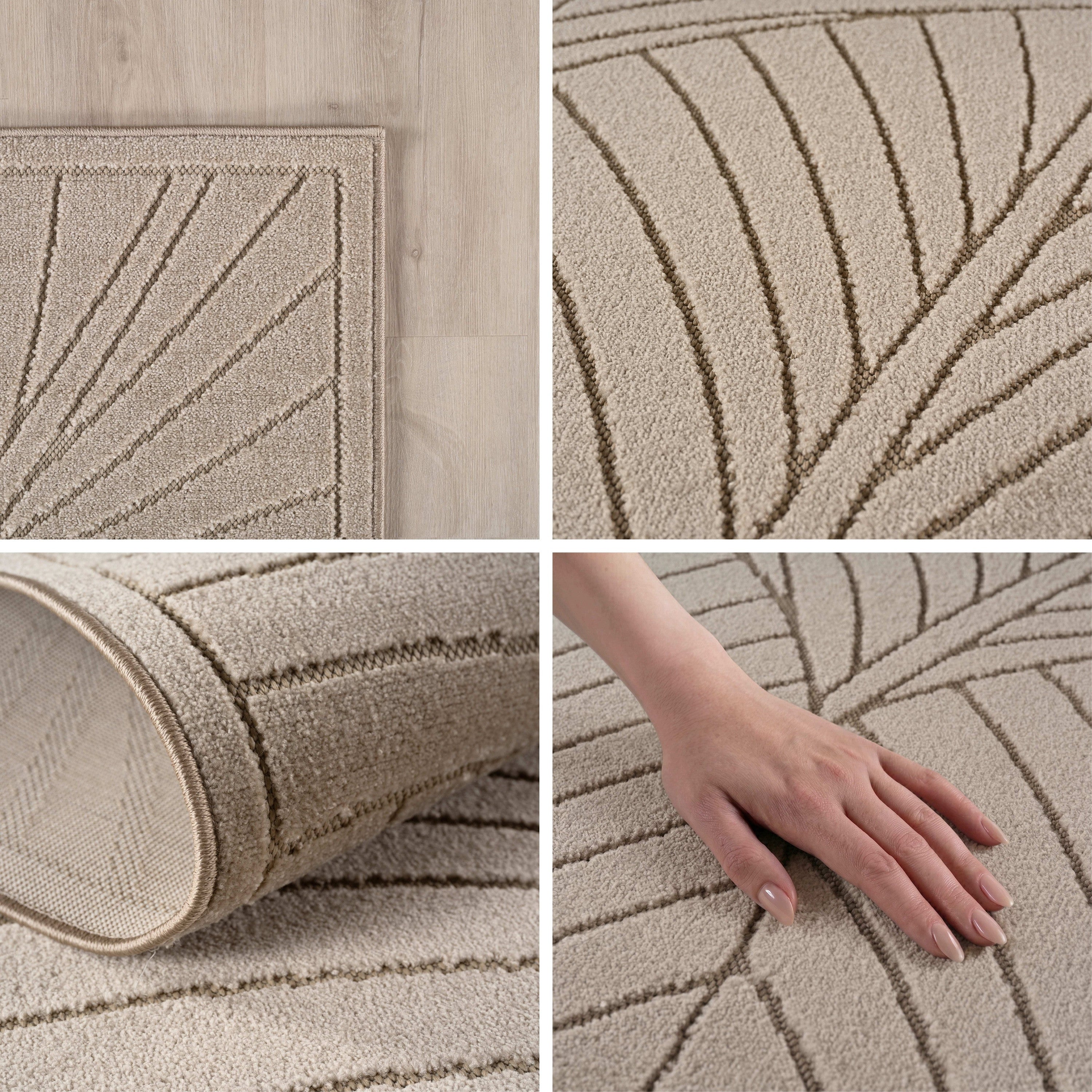 AVALON INDE- OG UDENDØRS TÆPPE, 1203 BEIGE