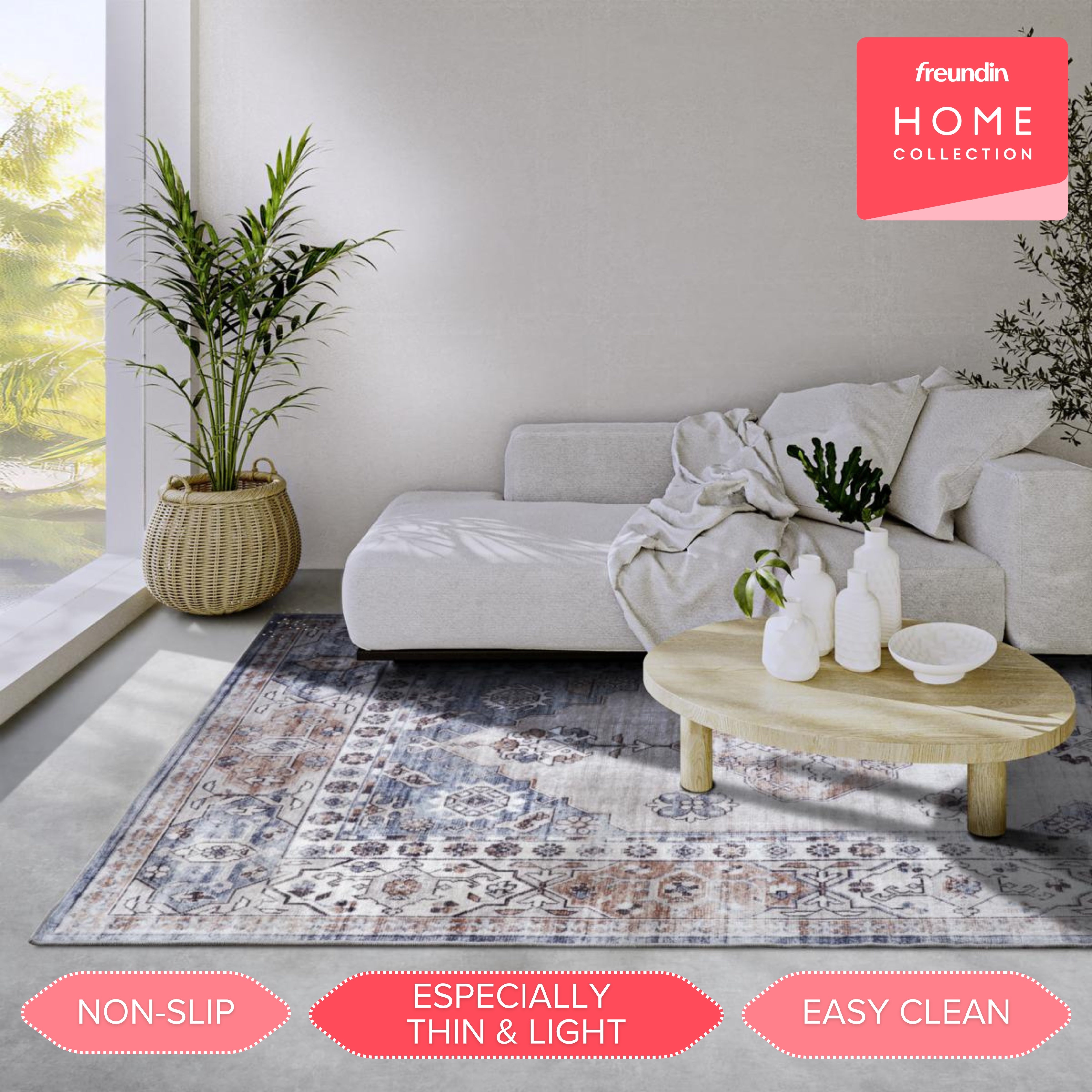 HANSE HOME ASYA MATTA BLÅ KOPPAR - 106046