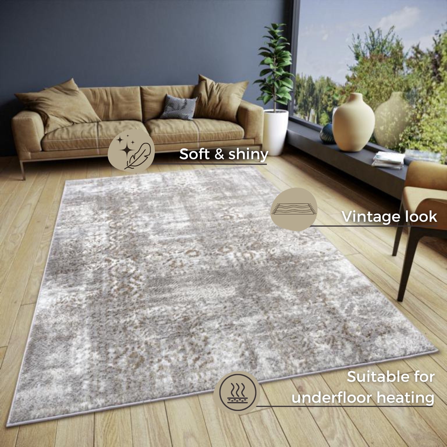 SHINE MATTA, GRÅBRUN 105924