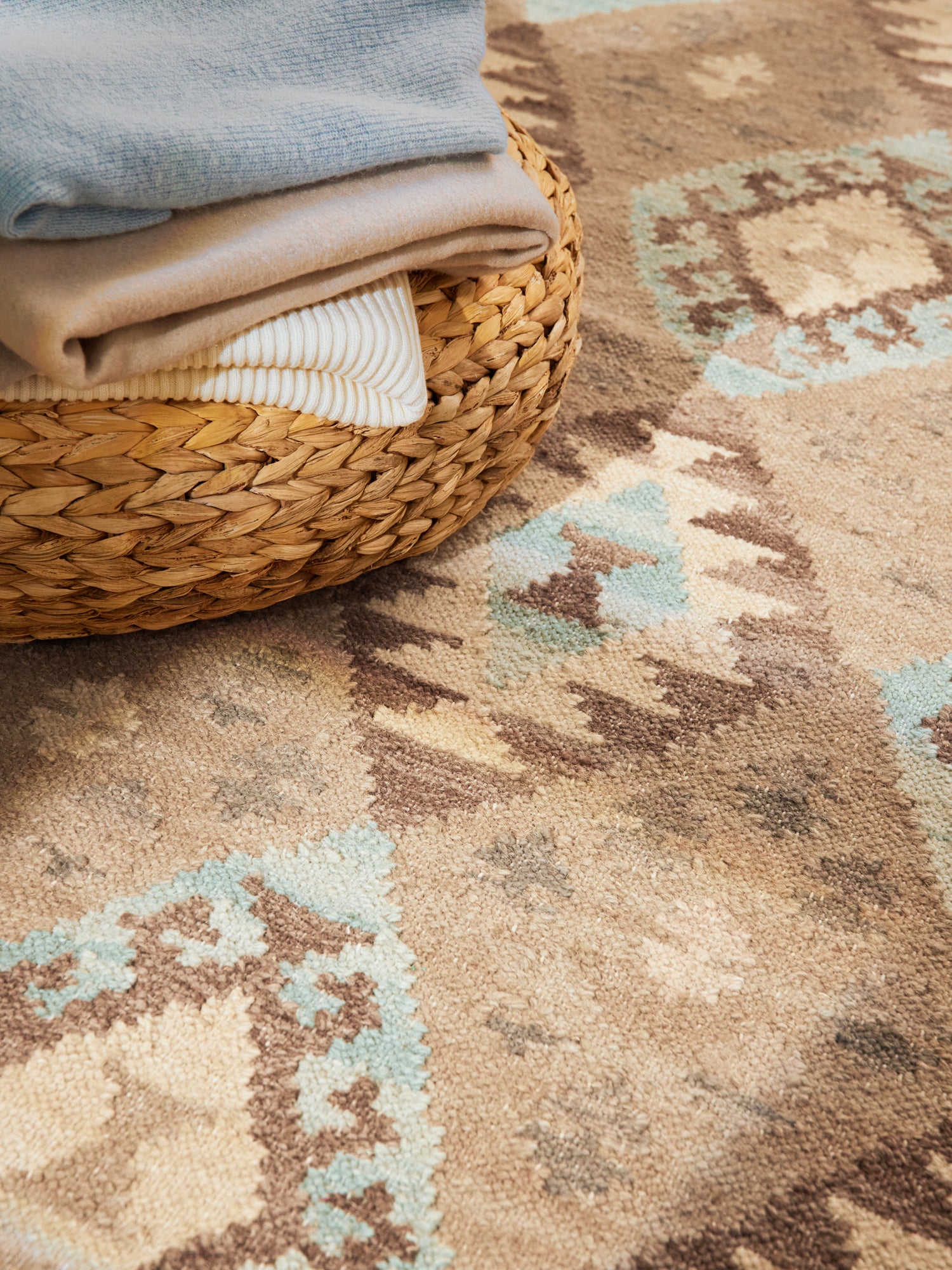 HANSE HOME KAMAL - AFGHAN KELIM MATTA, 106243 LJUSBLÅ