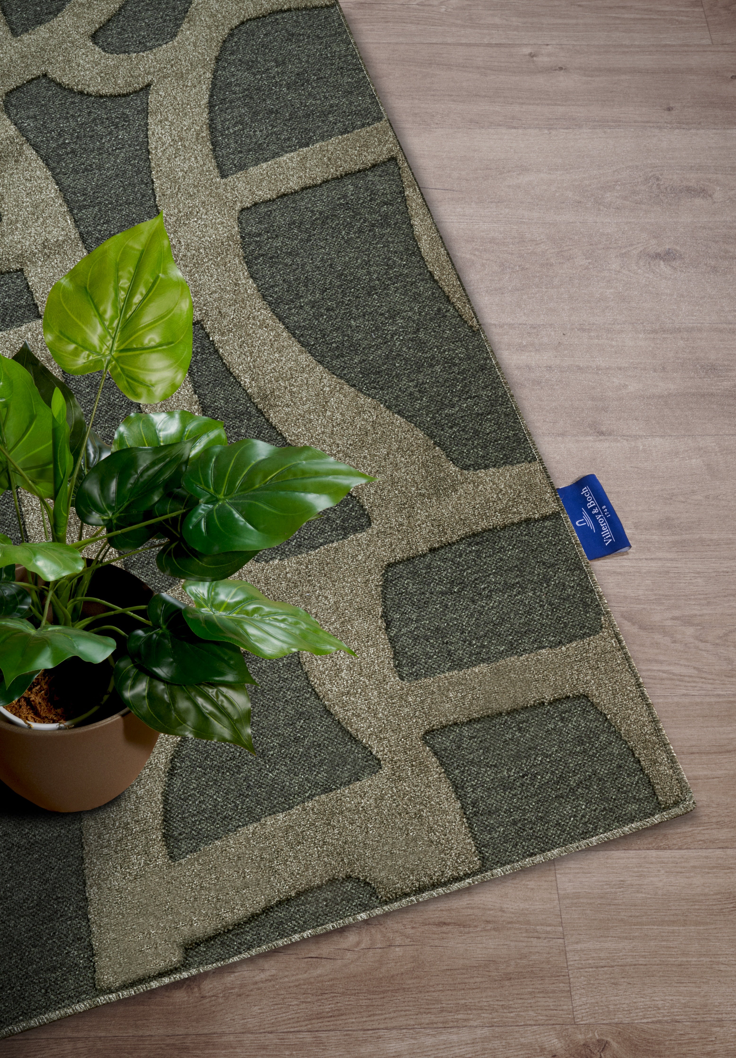 VILLEROY &amp; BOCH 106141 HÖG-LÅG Luggmatta, THERESE Djungelgrön