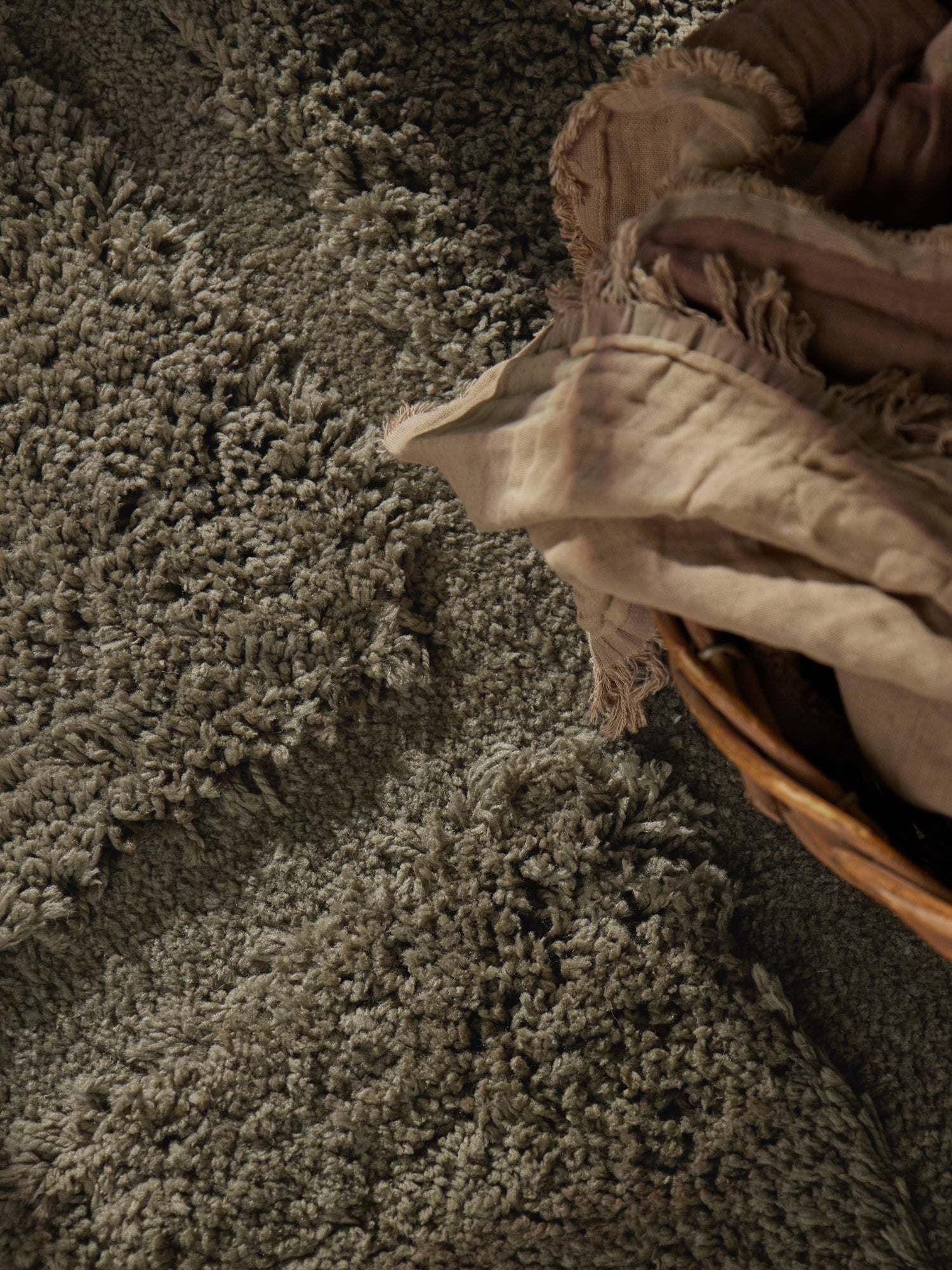 TED BAKER LAMBETH HØJLUVET TÆPPE JASPER, GRØN