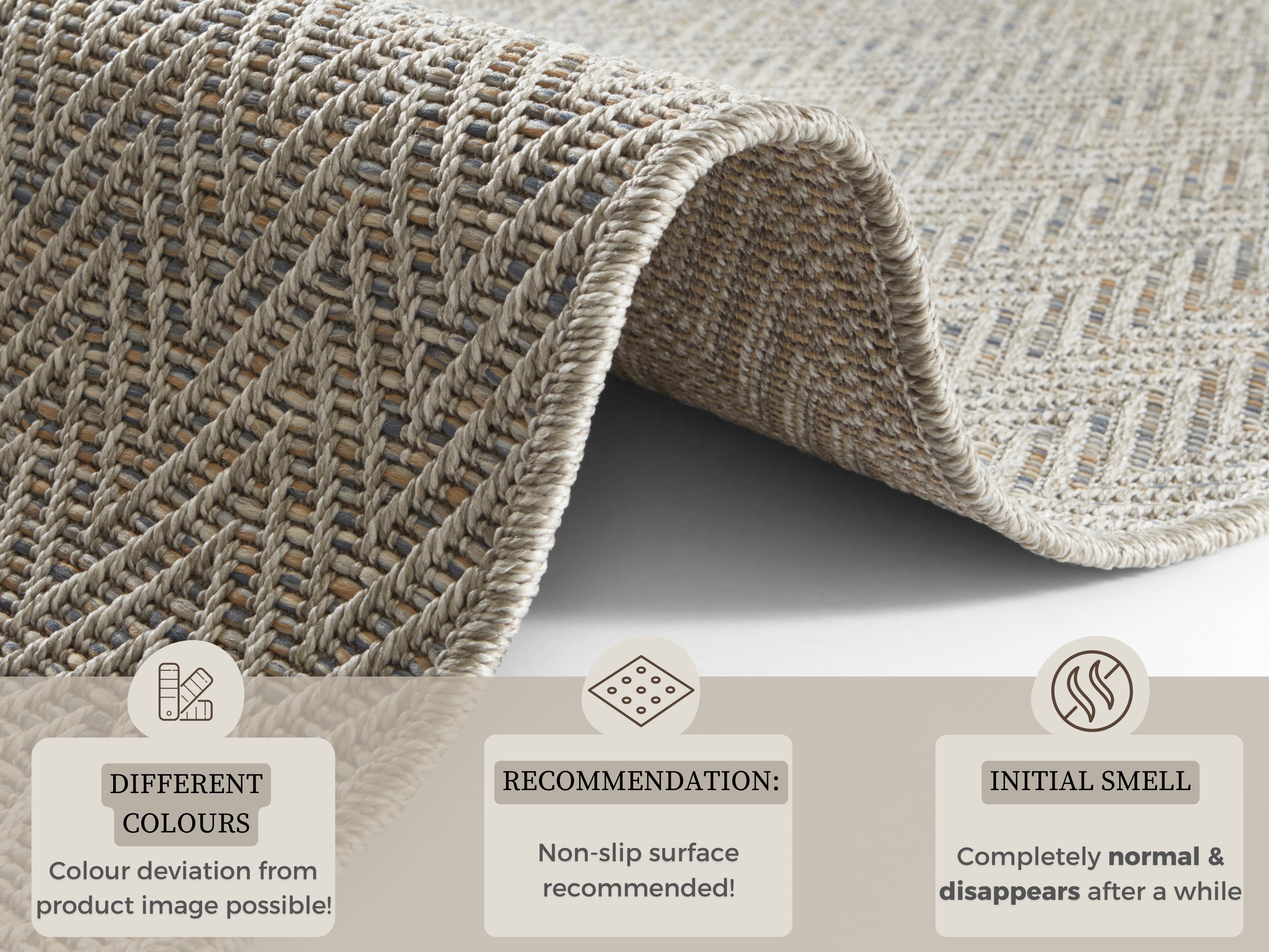 HANSE HOME MATTLÖPARE NATUR, GRÅ MULTI 104266