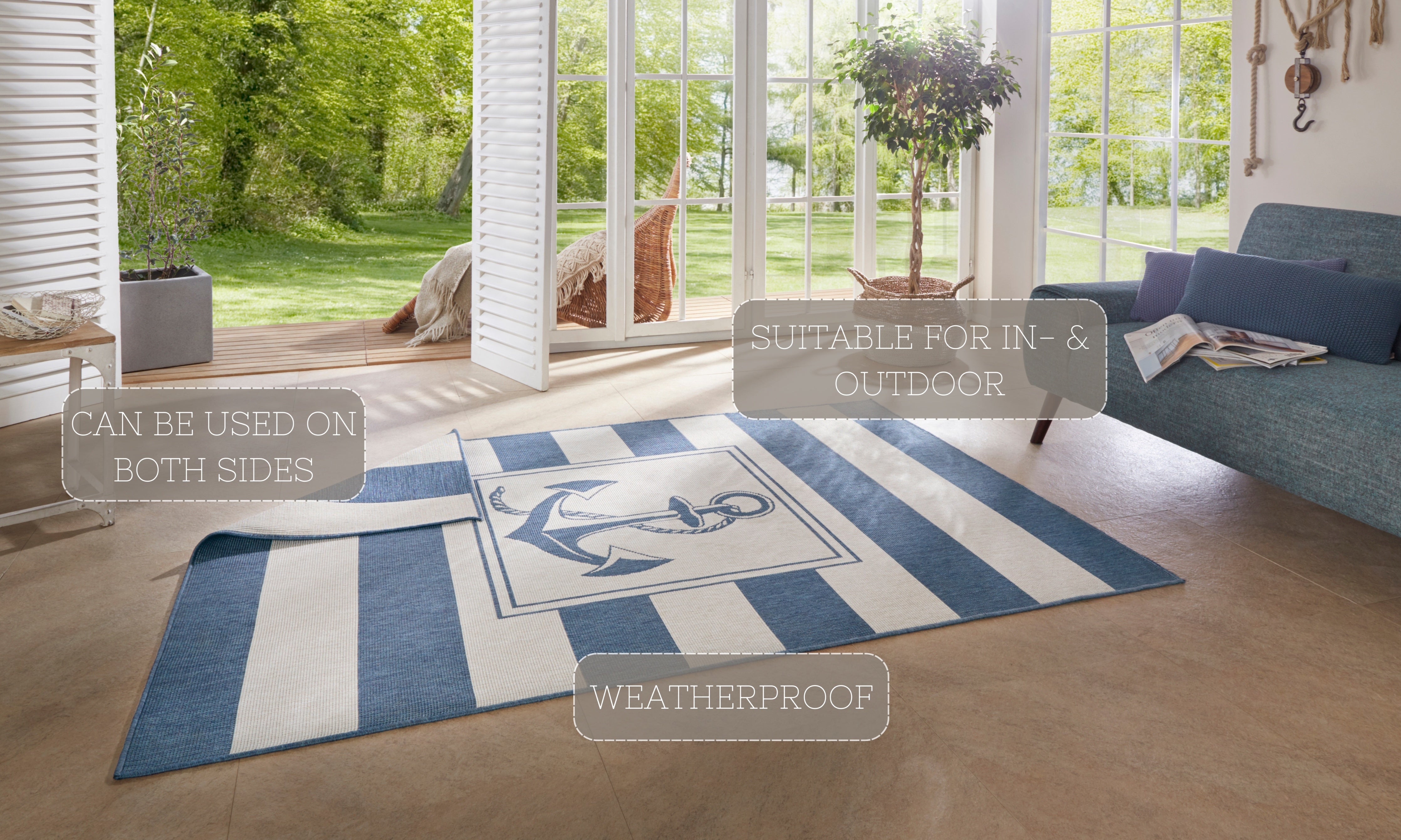 TWIN SUPREME MATTA, BLÅ-KRÄMFÄRGAD 104143