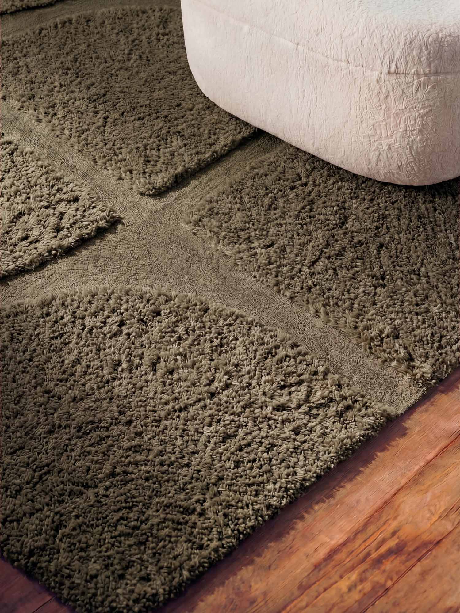 TED BAKER LAMBETH HØJLUVET TÆPPE JASPER, GRØN