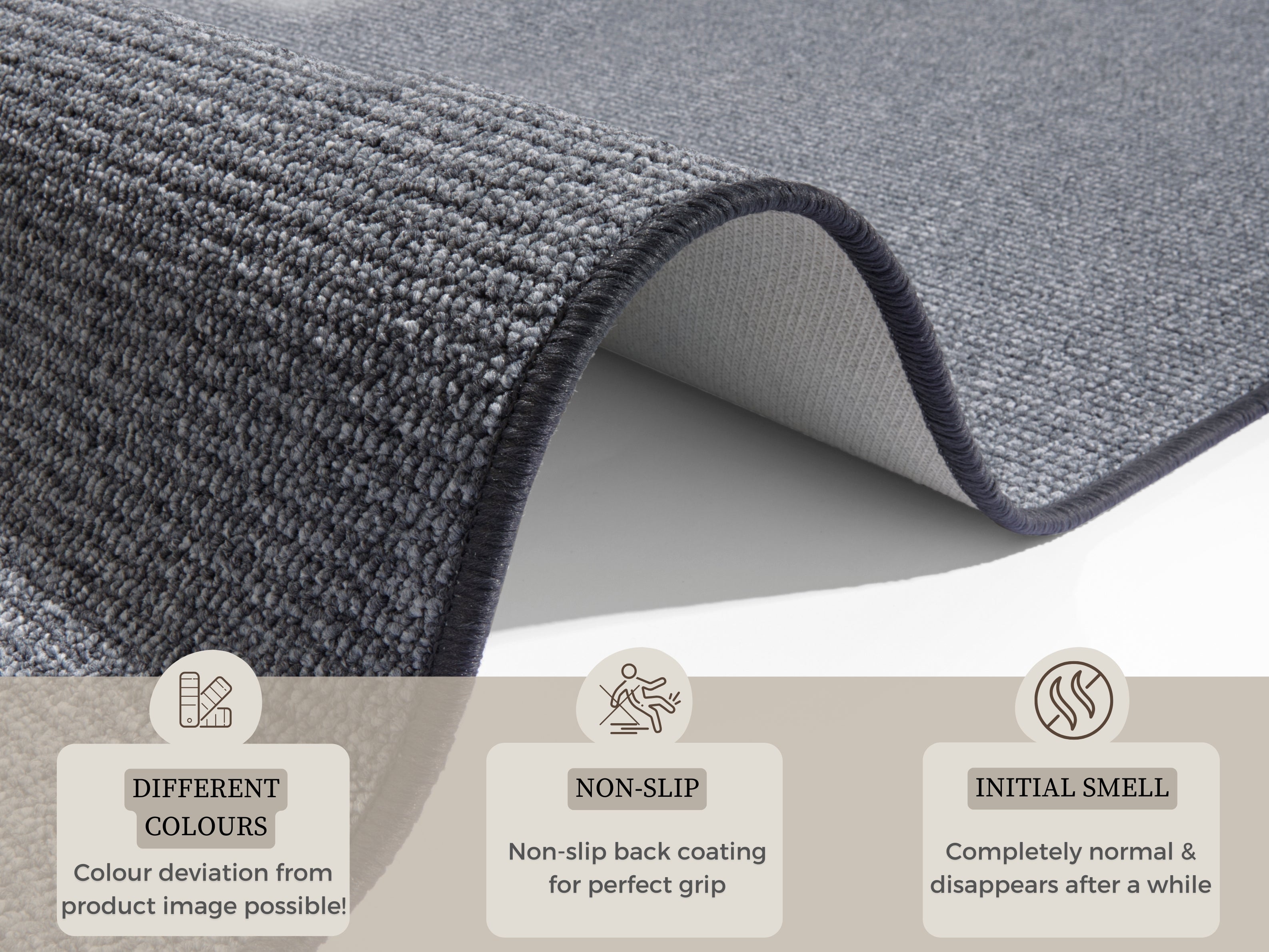 HANSE HOME BOUCLÉ ​​MATTLÖPARE, GRÅ 104433