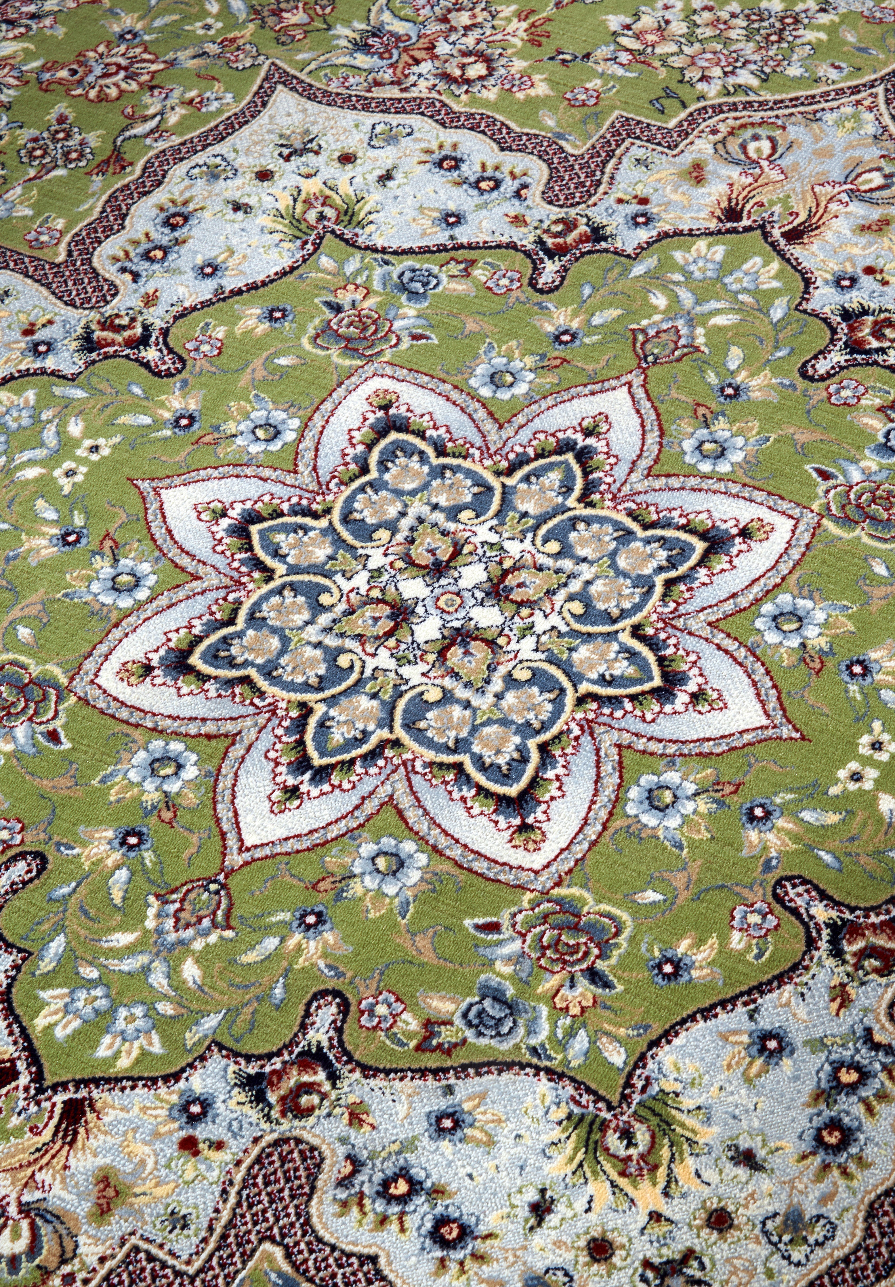 VILLEROY &amp; BOCH 106128 ORIENTALISK MATTA ETIENNE, GRÖN-KRÄMFÄRGAD