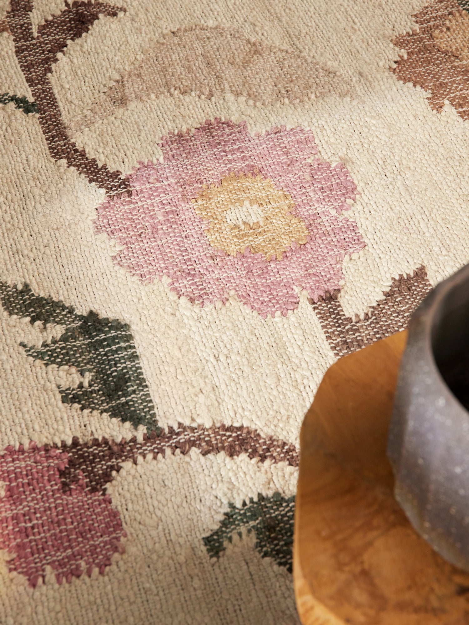 ROYA AFGHAN HANDvävd KELIM-MATTA, 106259 CREAM-MULTI