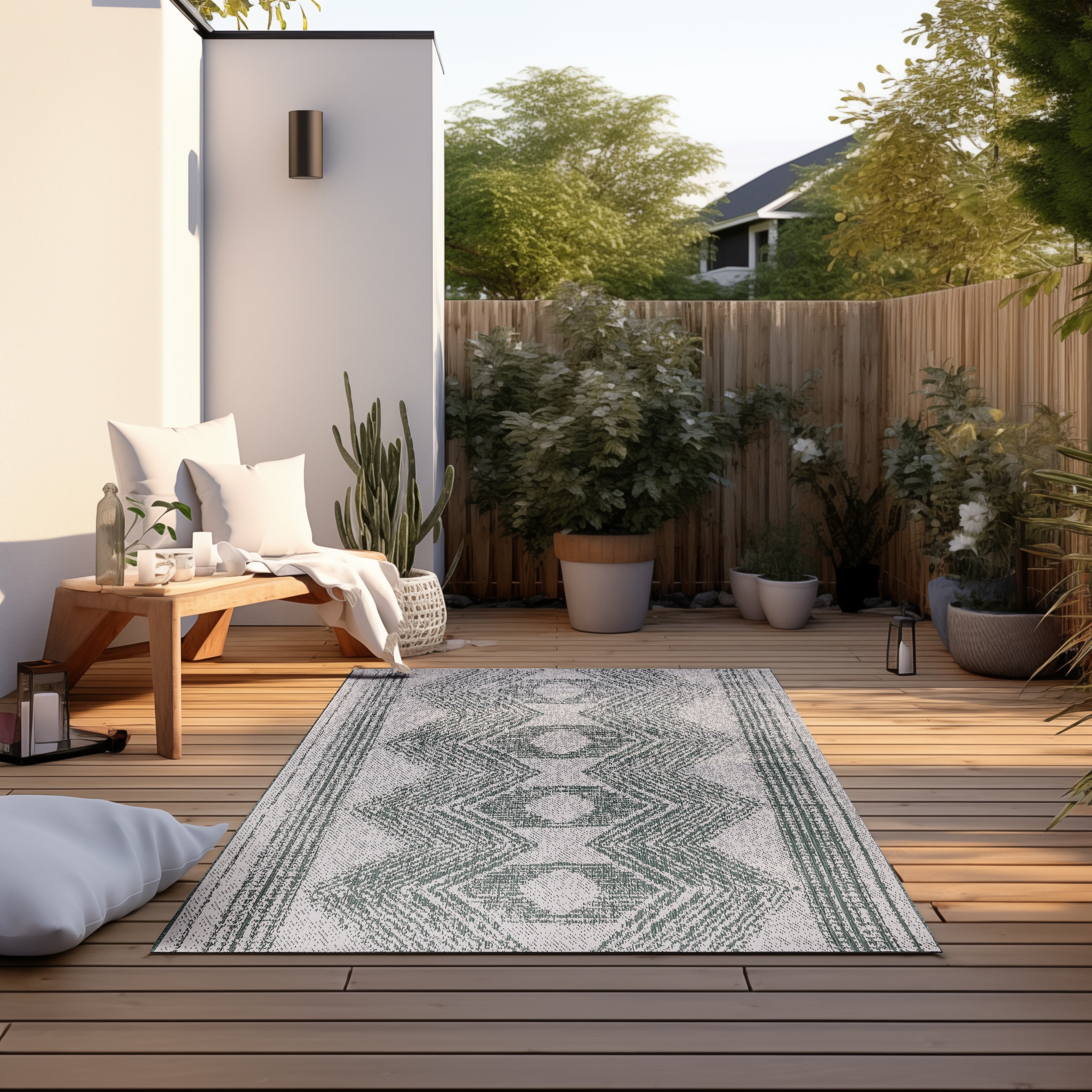 TVÅ - VÄNDBAR MATTA GRÖN - 106010