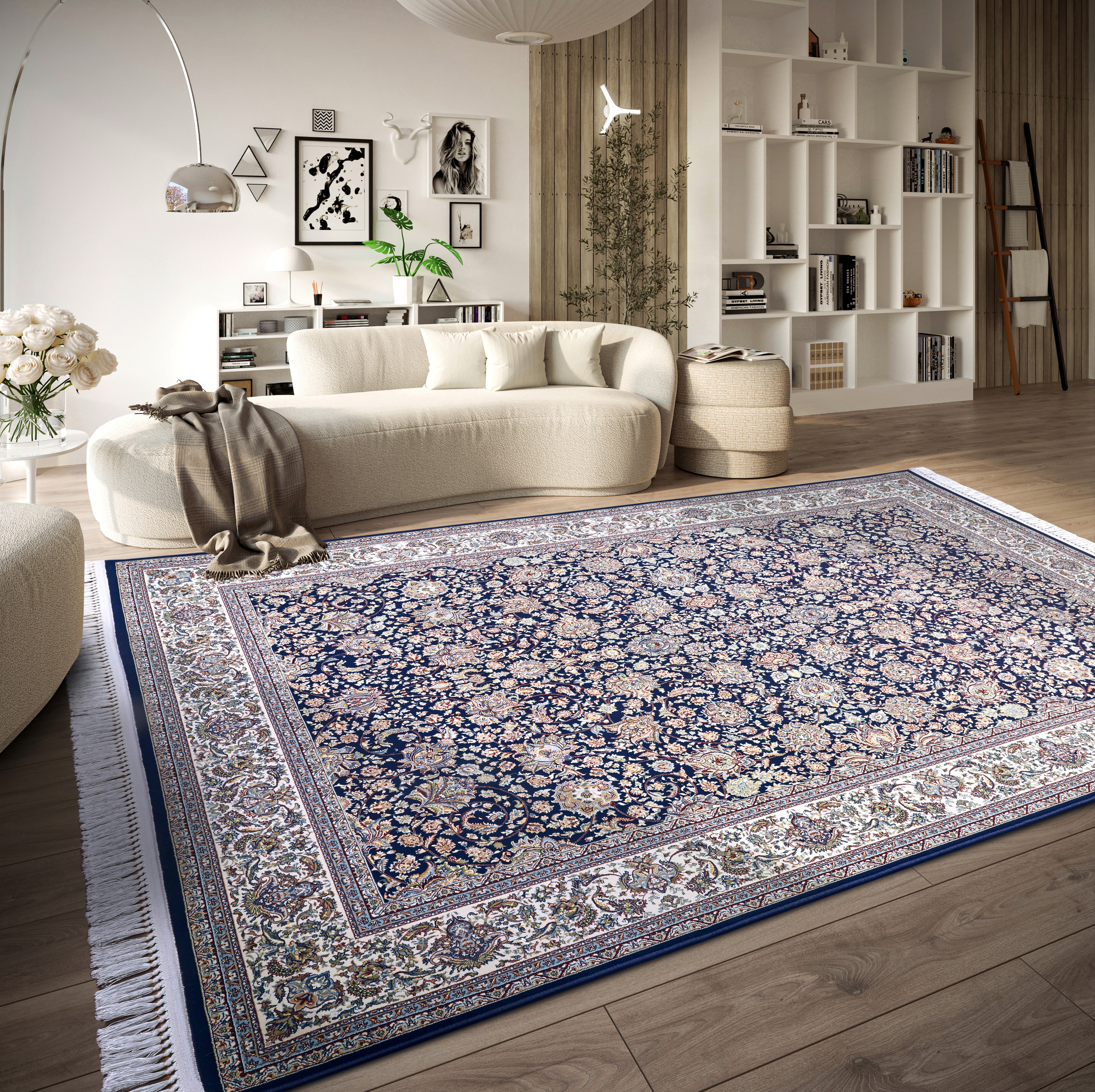 VILLEROY &amp; BOCH 106130 ORIENTALISK MATTA ALFRED, BLÅ-KRÄM