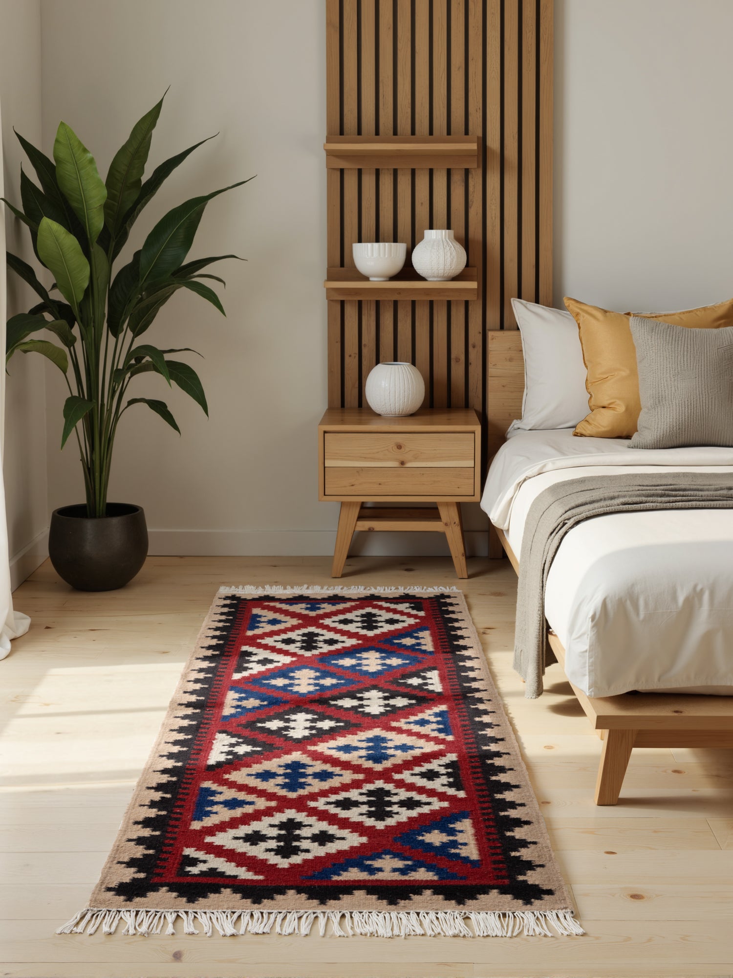 HANSE HOME KAMAL - AFGHAN KELIM MATTA, 106241 CREAM-MULTI