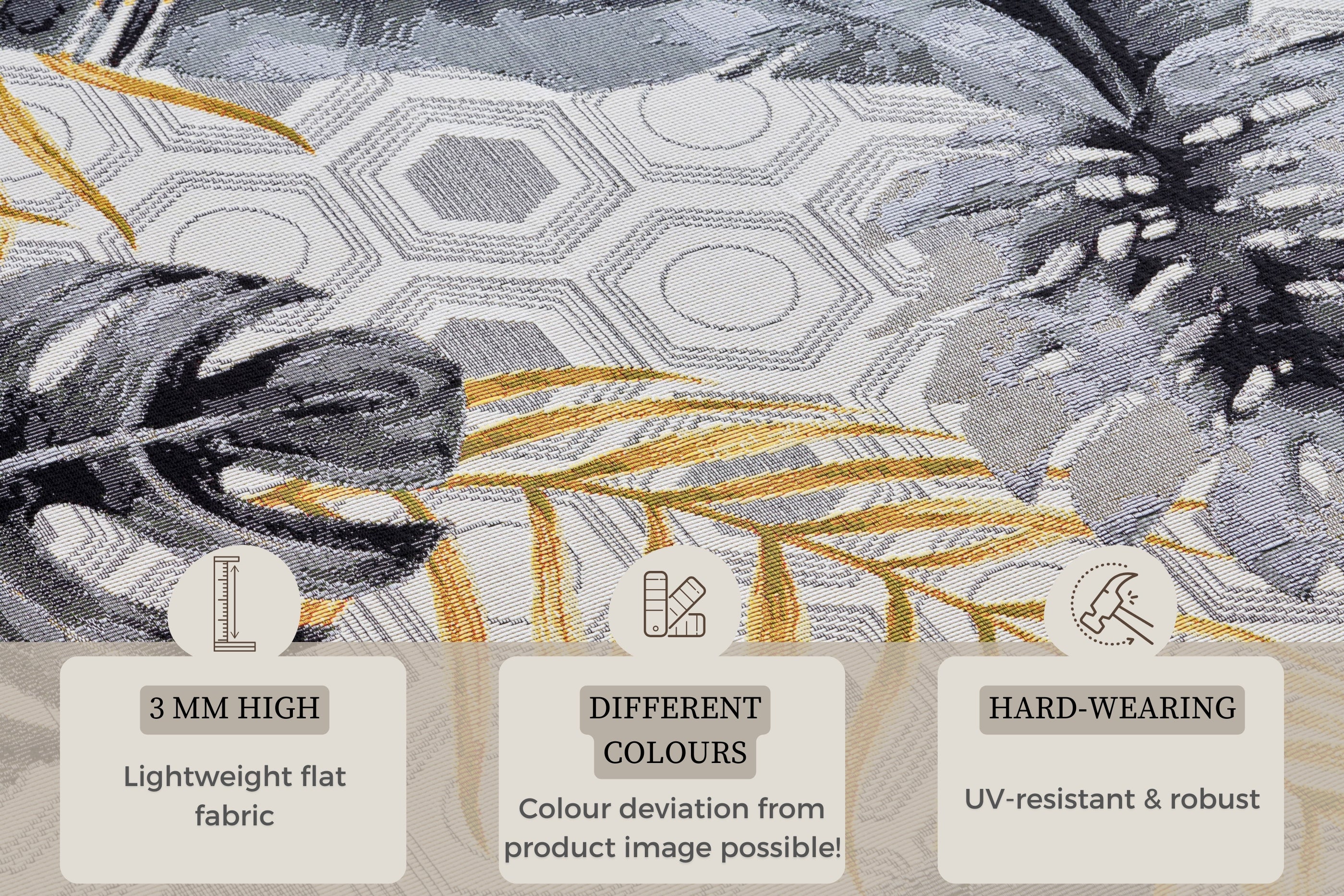 Plattvävd matta, flerfärgad 105612