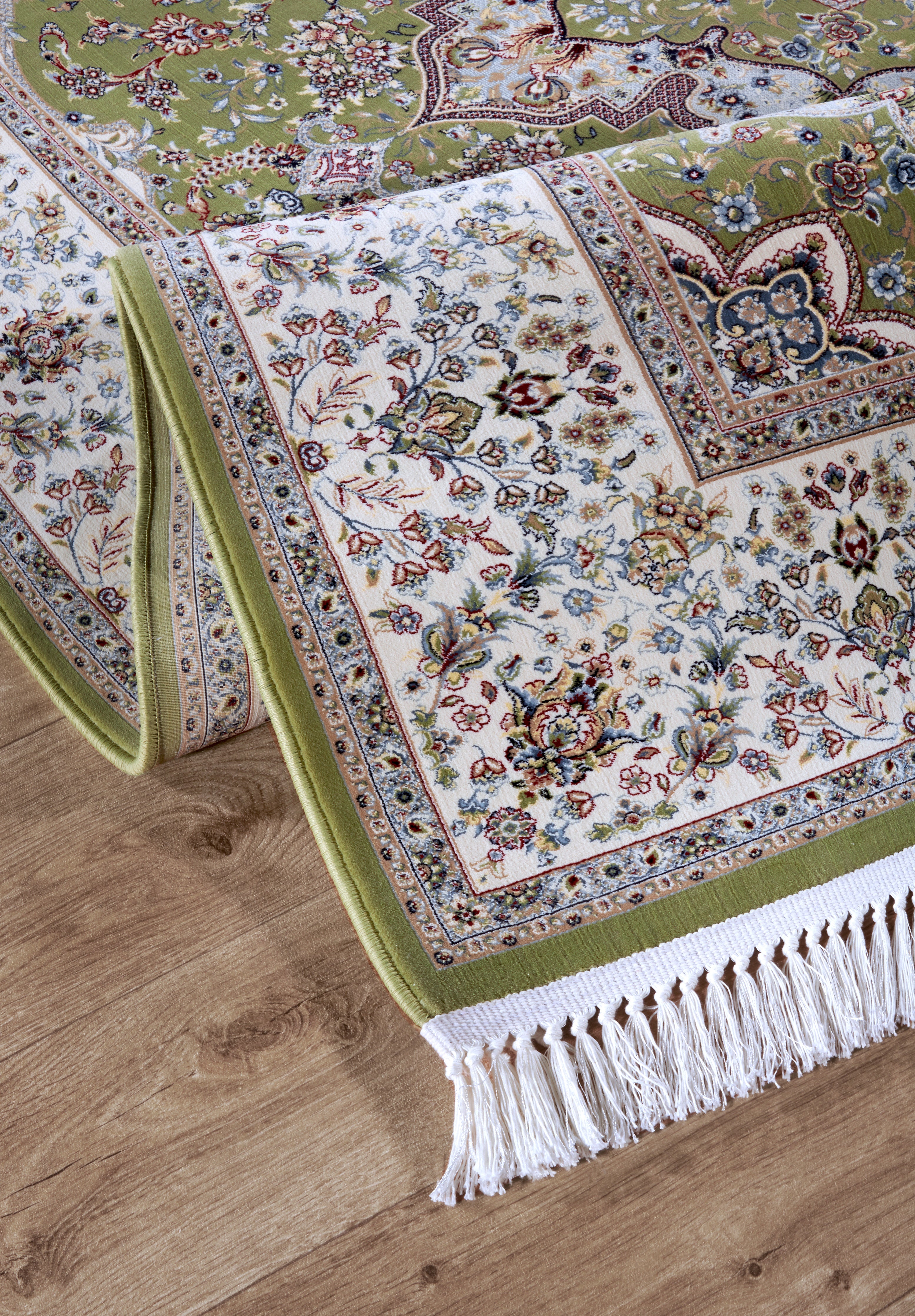 VILLEROY &amp; BOCH 106128 ORIENTALISK MATTA ETIENNE, GRÖN-KRÄMFÄRGAD