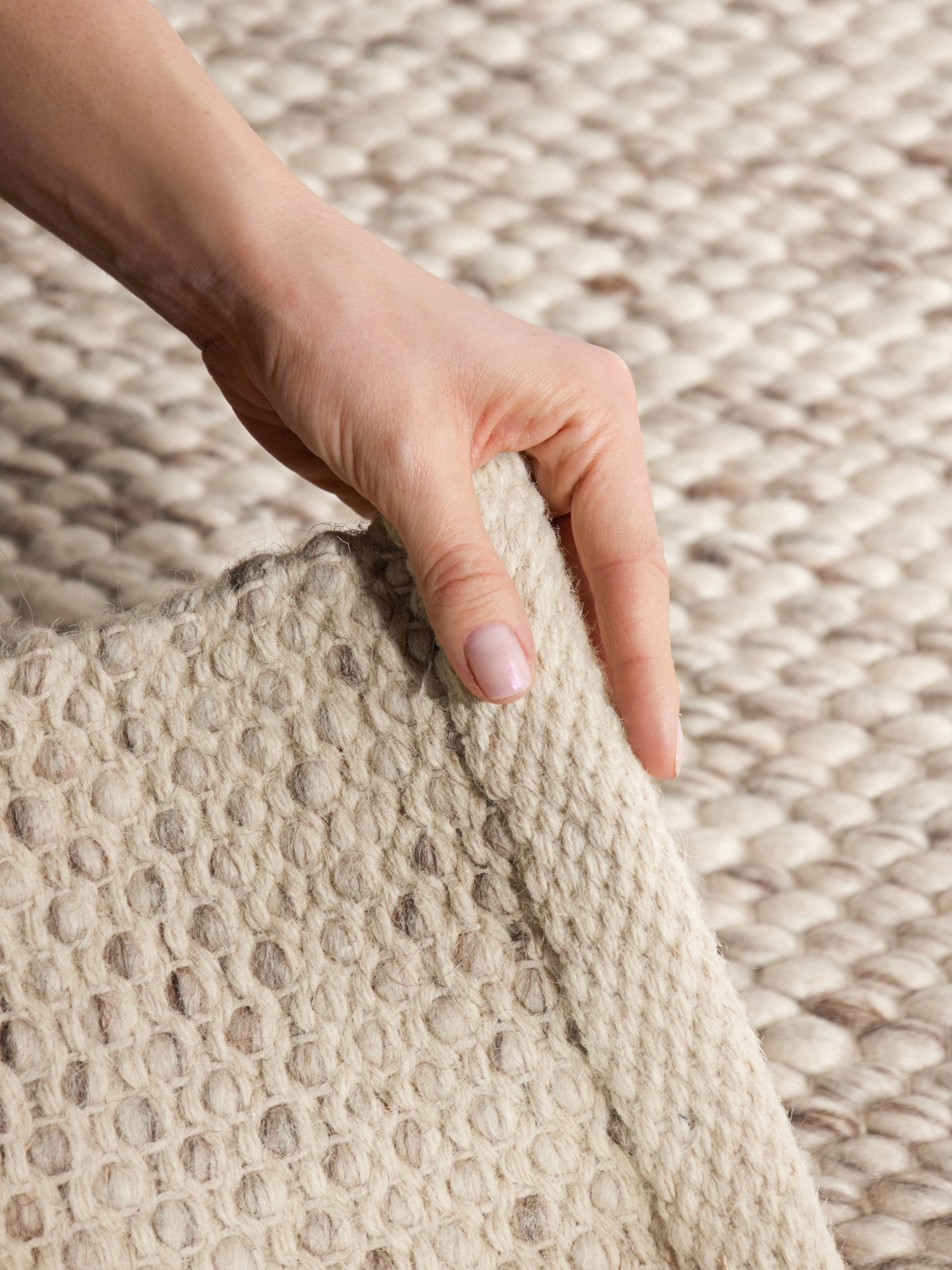 ELLE DECORATION LYON ULLMATTA, BÖNOR NATURLIG KRÄMBRUN