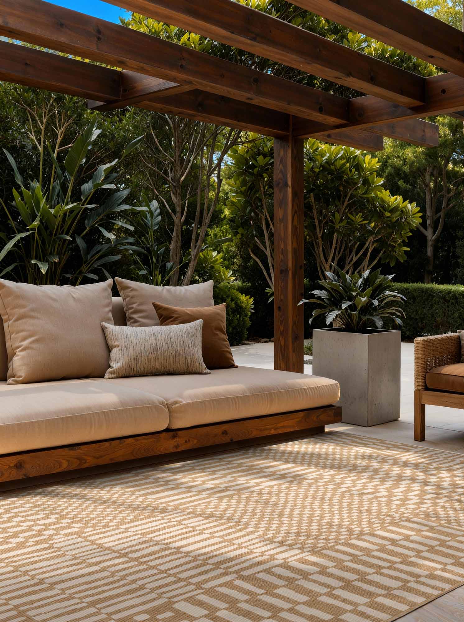 TED BAKER HARINGEY FLATWOVE-MATTA, BARKHAM JUTE-VIT