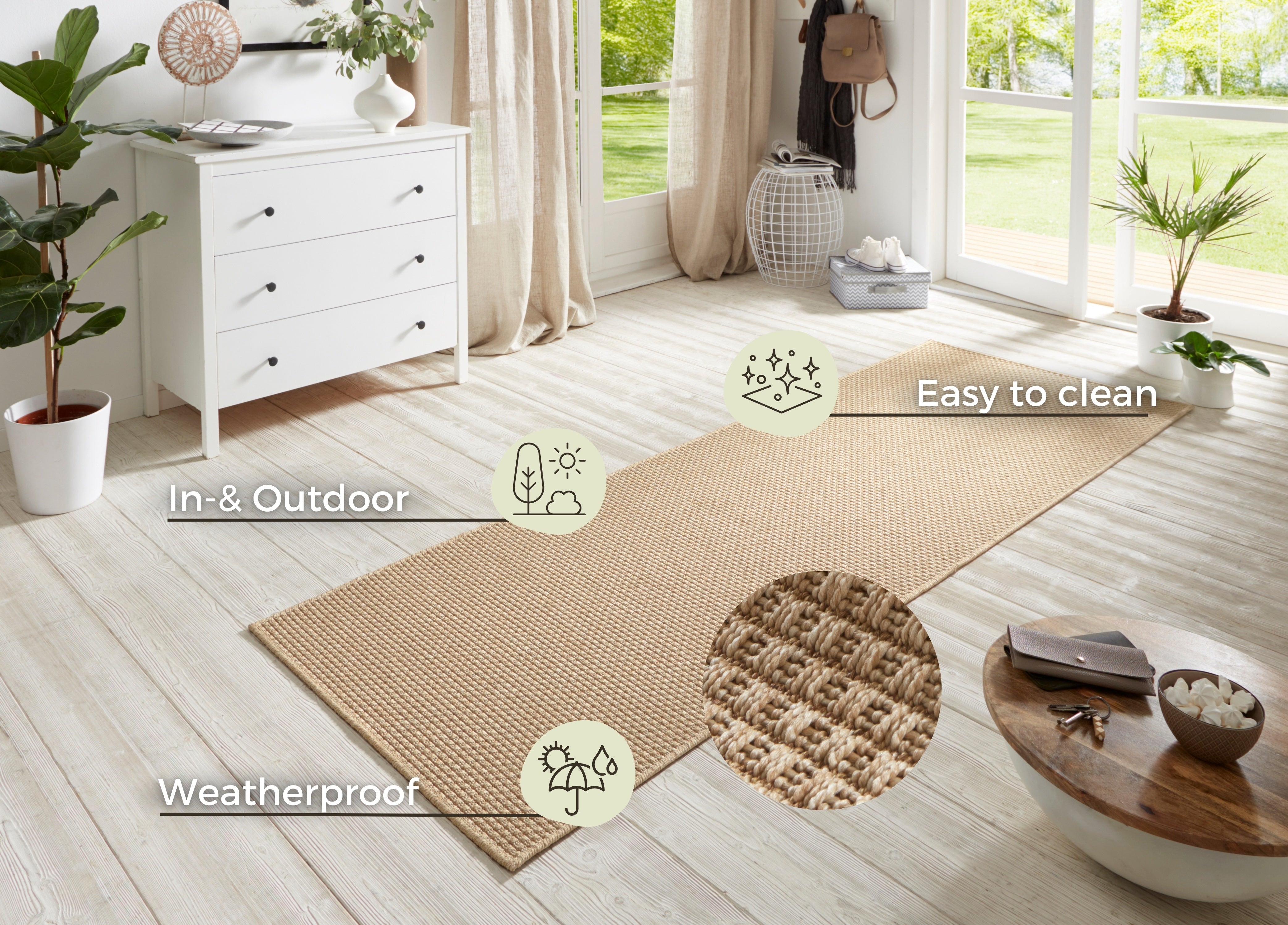 HANSE HOME MATTLÖPARE NATUR, BEIGE 104271