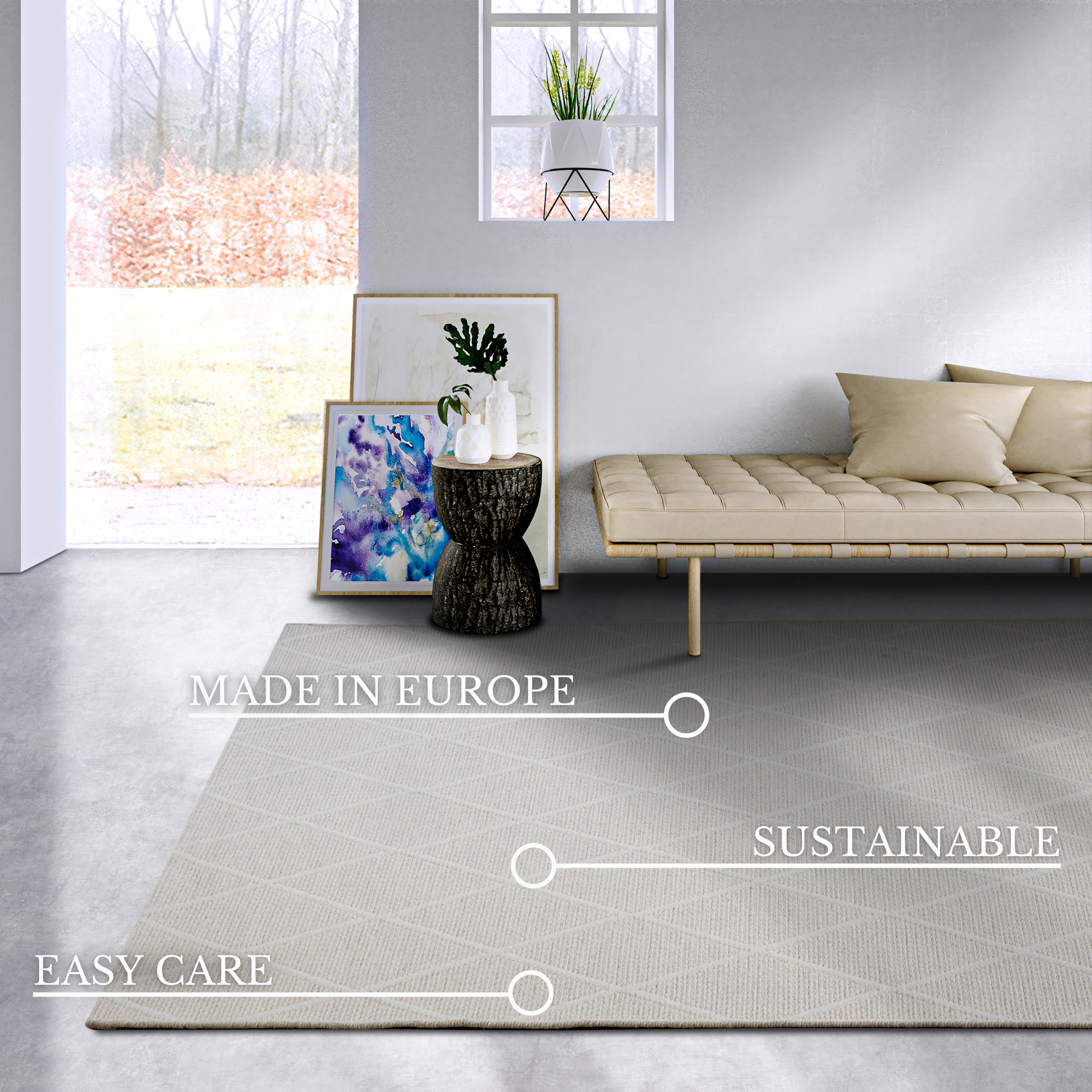 VILLEROY BOCH 106108 ULLMATTA MARIA, NATURLIG KRÄMFÄRG