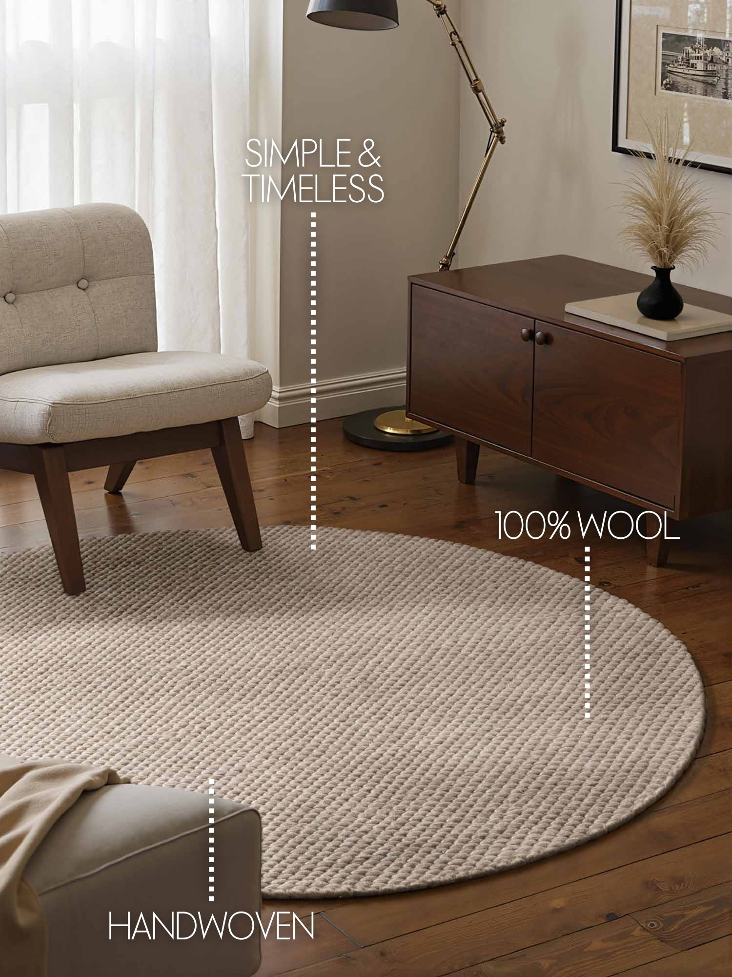 ELLE DECORATION LYON ULLMATTA, BÖNOR NATURBEIGE