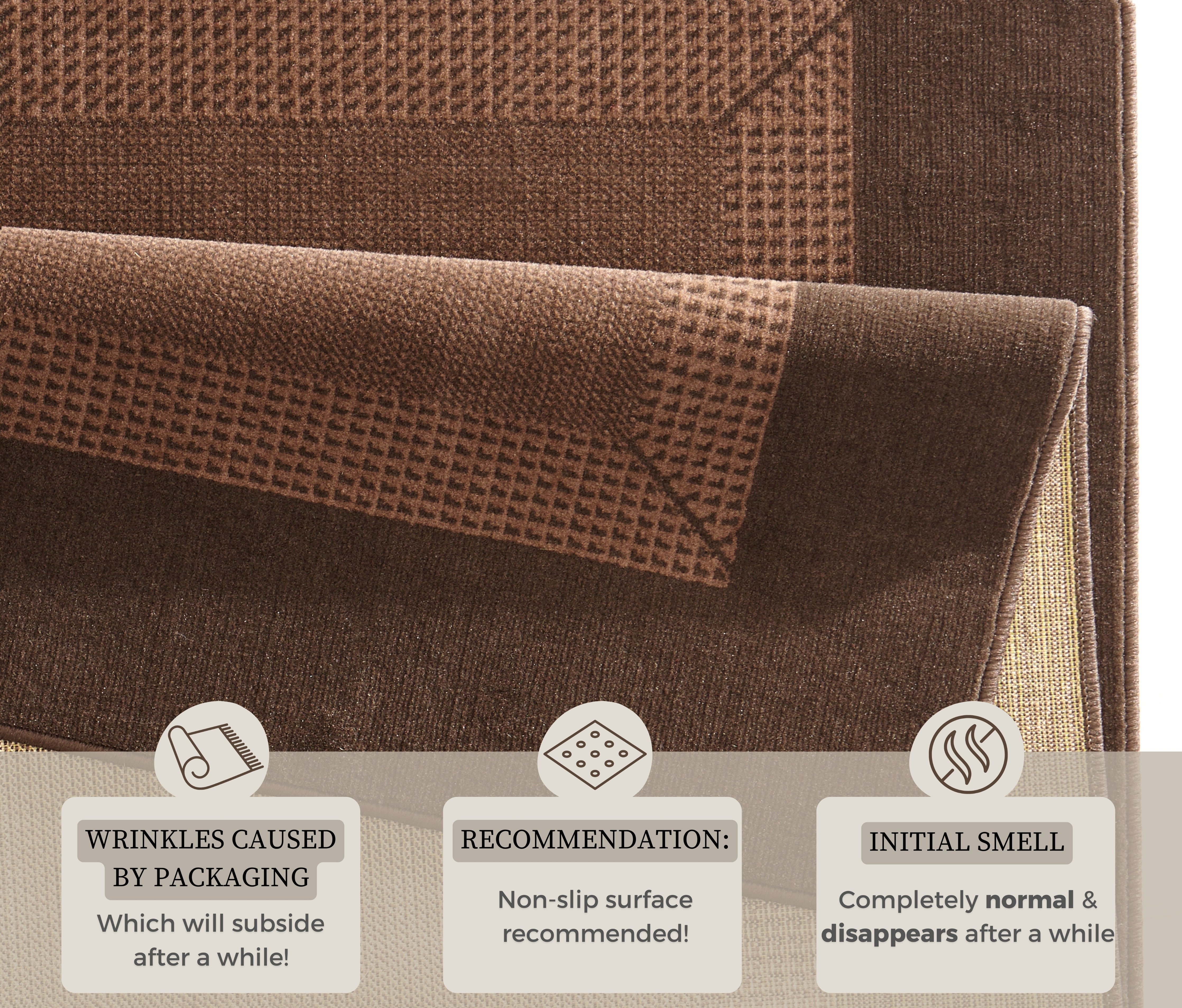 BASIC BANDMATTA, BRUN 102500