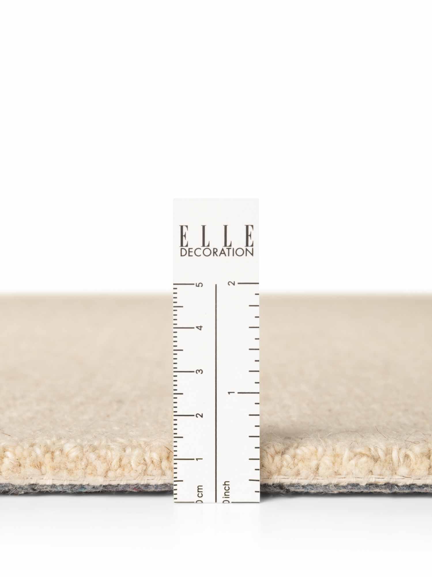 ELLE DECORATION PURISTIC FIN BOUCLE ULLMATTA, KNUTAR NATURLIG LJUSBEIGE