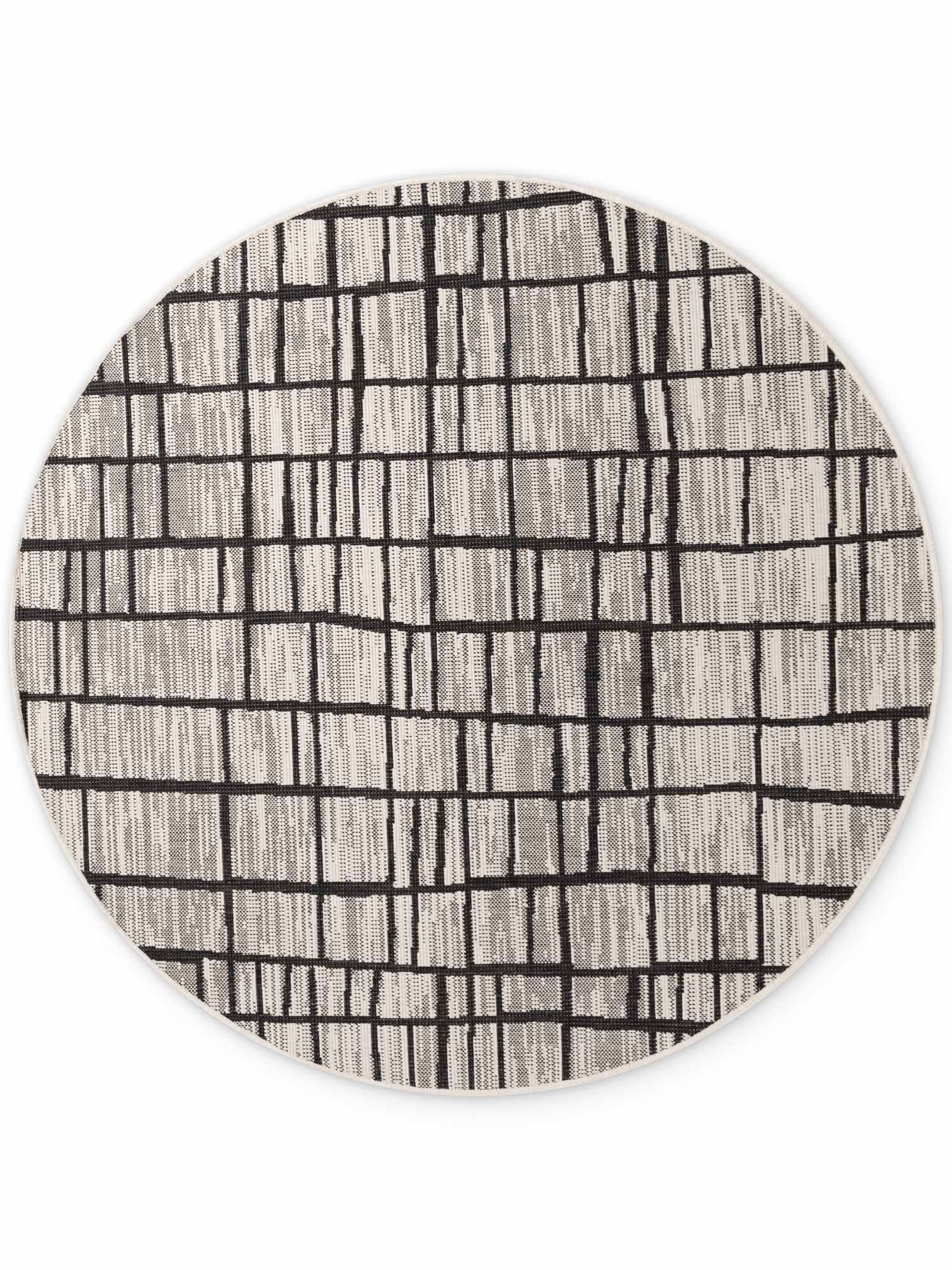 TED BAKER HARINGEY PLATTVÄVD MATTA, CROUCH SVARTVIT