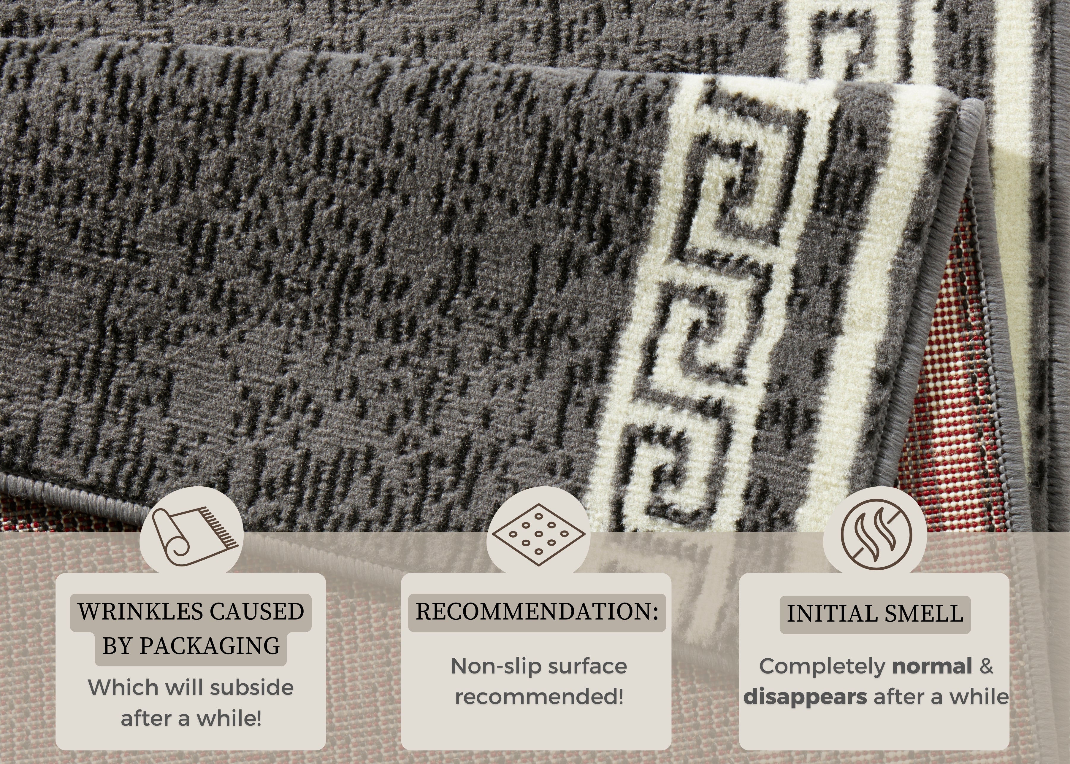 BASIC VELOURS CASA MATTLÖPARE, GRÅ 102831