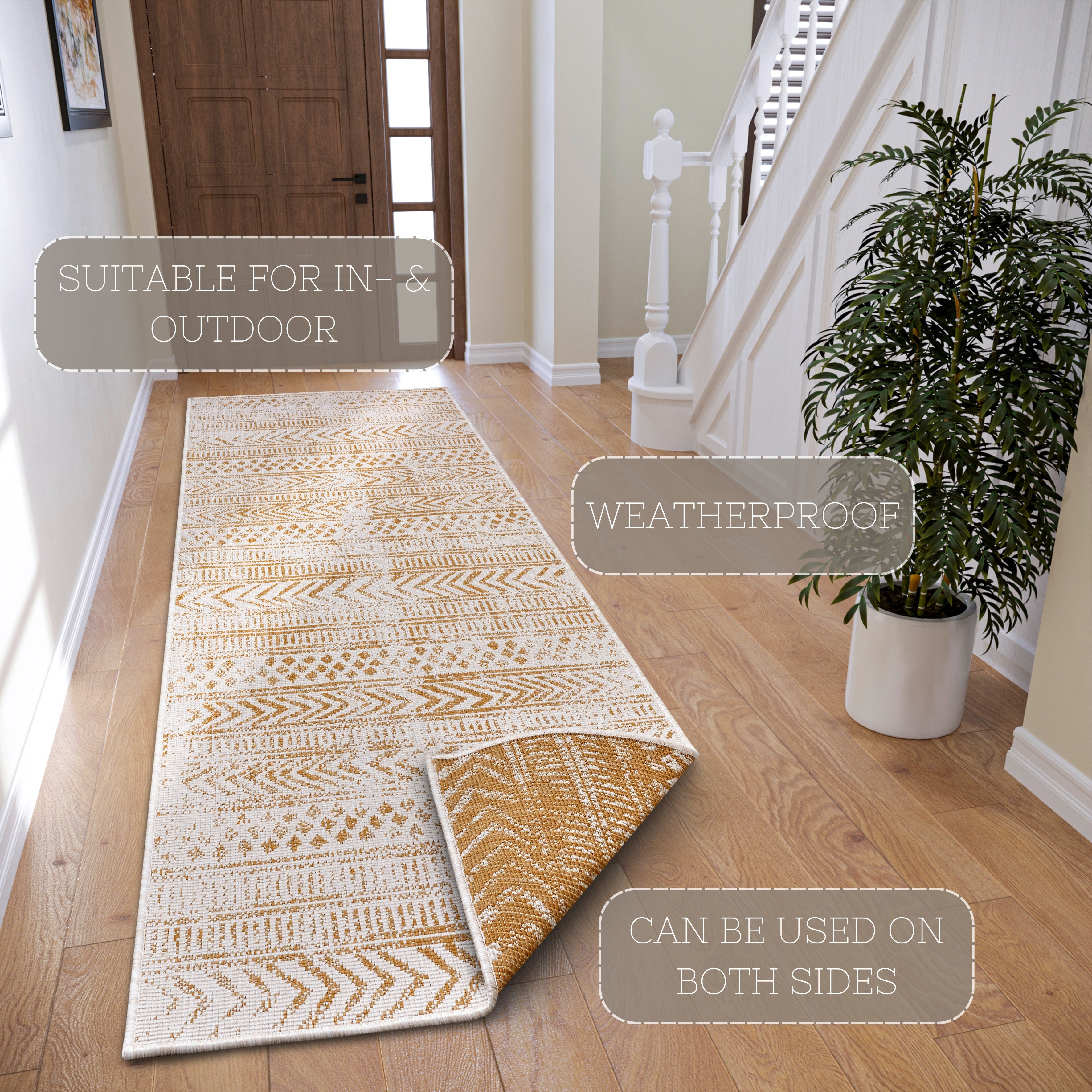 TVÅ SUPREME-MATTA, OCKER 105787