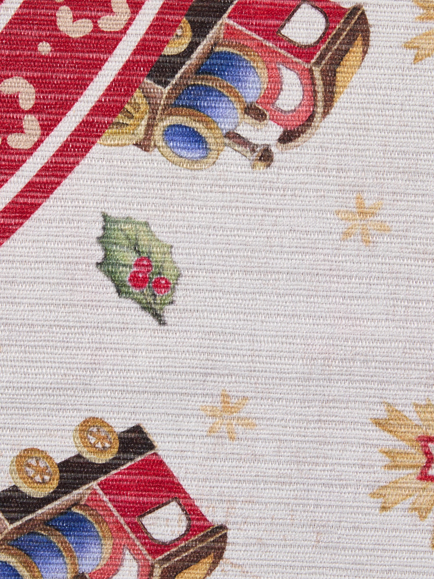 VILLEROY &amp; BOCH TOY'S DELIGHT LIMITED EDITION JULMATTA, JULTÅG CRÈME-RÖD