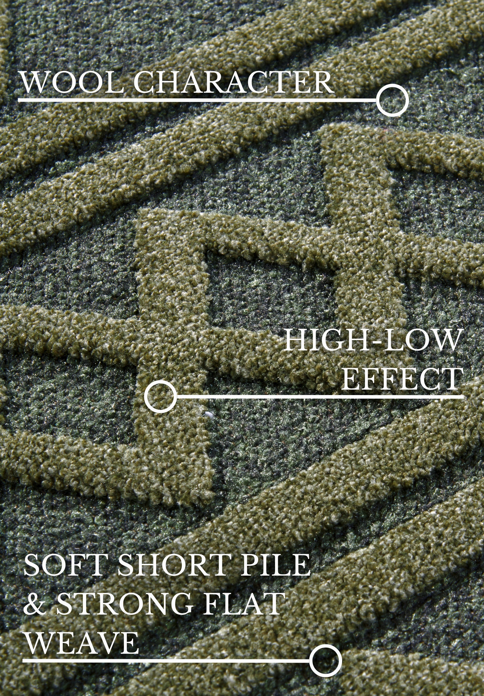 VILLEROY &amp; BOCH 106140 HÖG-LÅG Luggmatta, Catherine Jungle Green