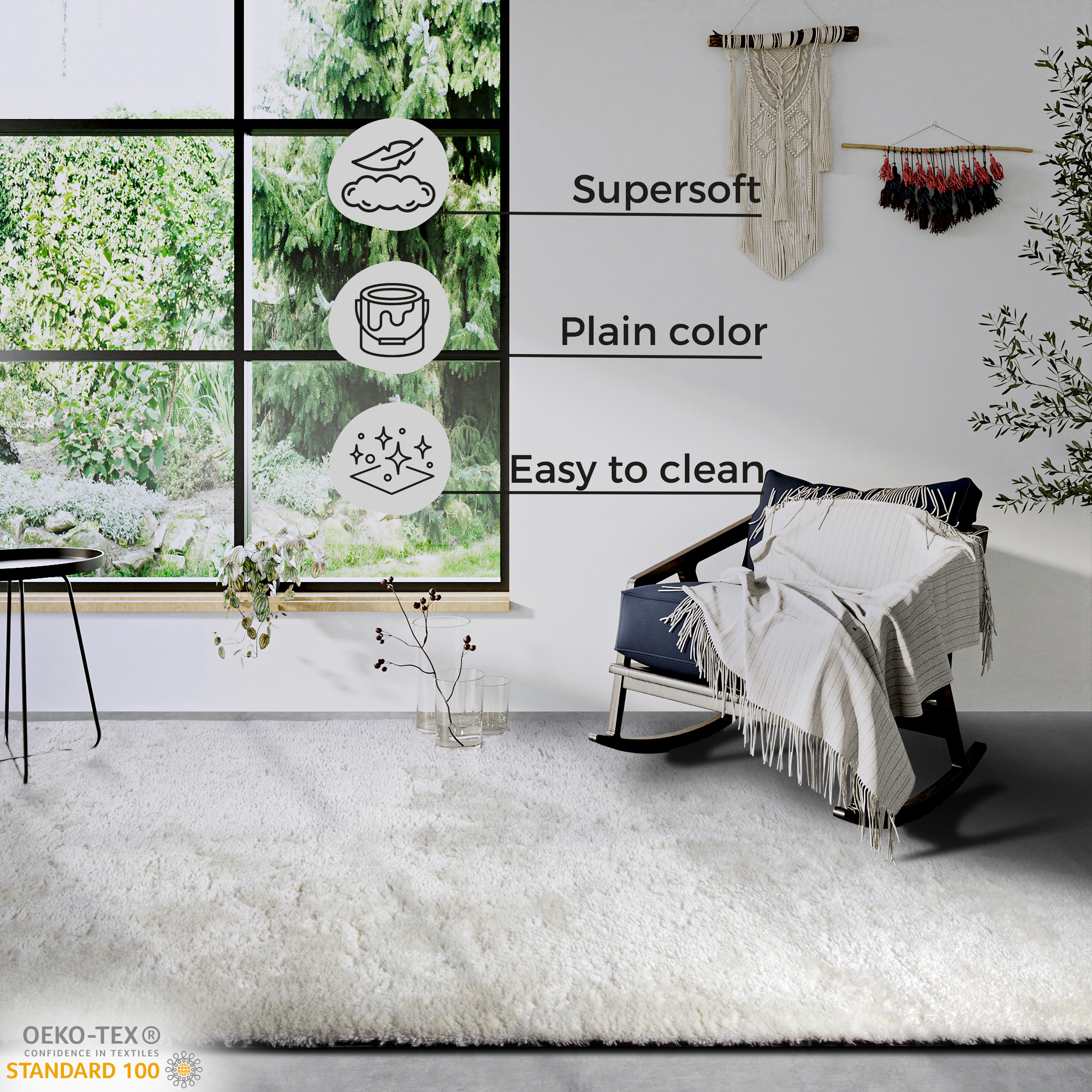 MJUK OLAF-MATTA ELFENBEN VIT - 106112