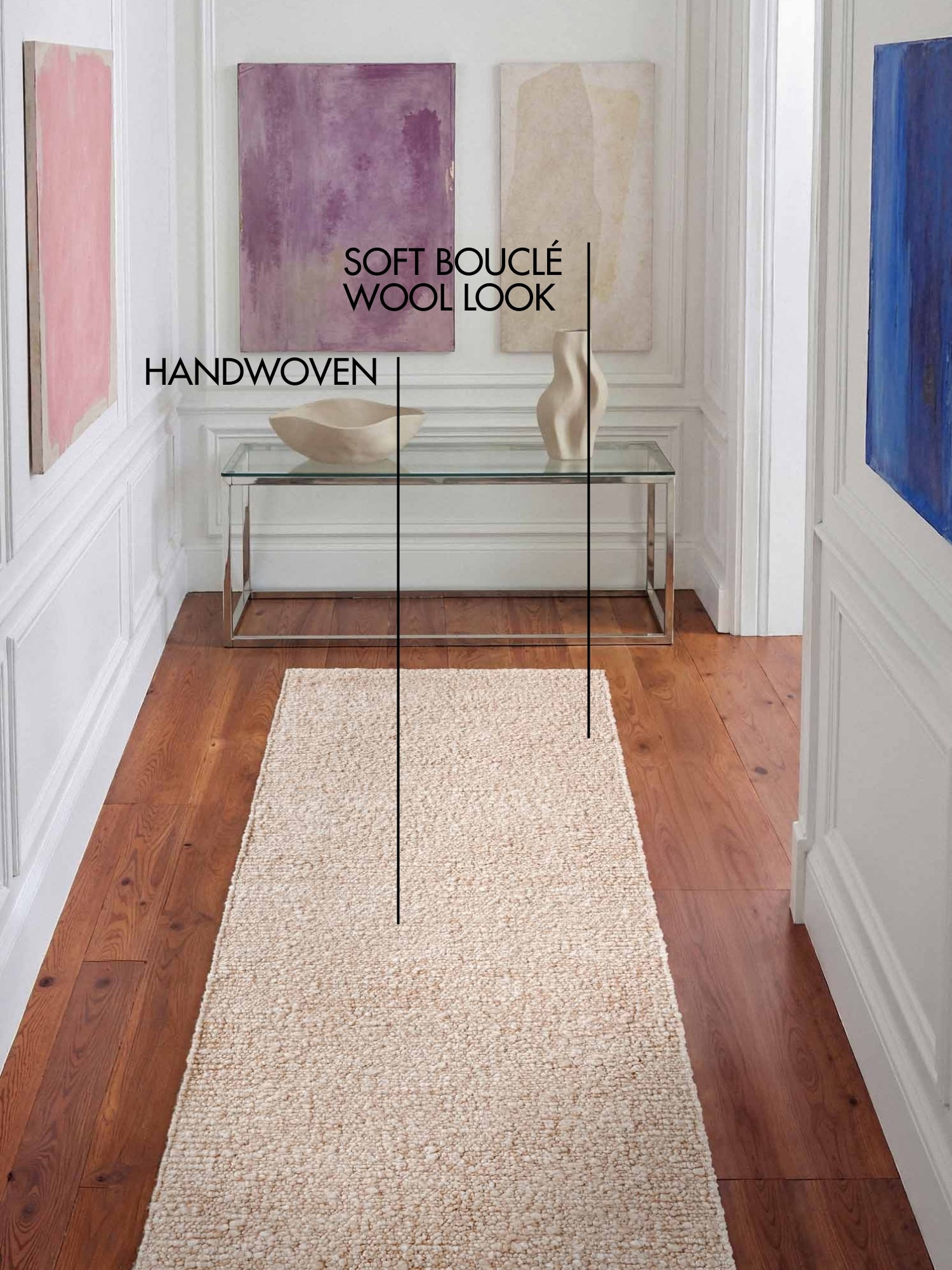 TED BAKER NOTTING HILL MJUK BOUCLE KORT LAGGIGT MATTA, PORTOBELLO CRÈME-BEIGE