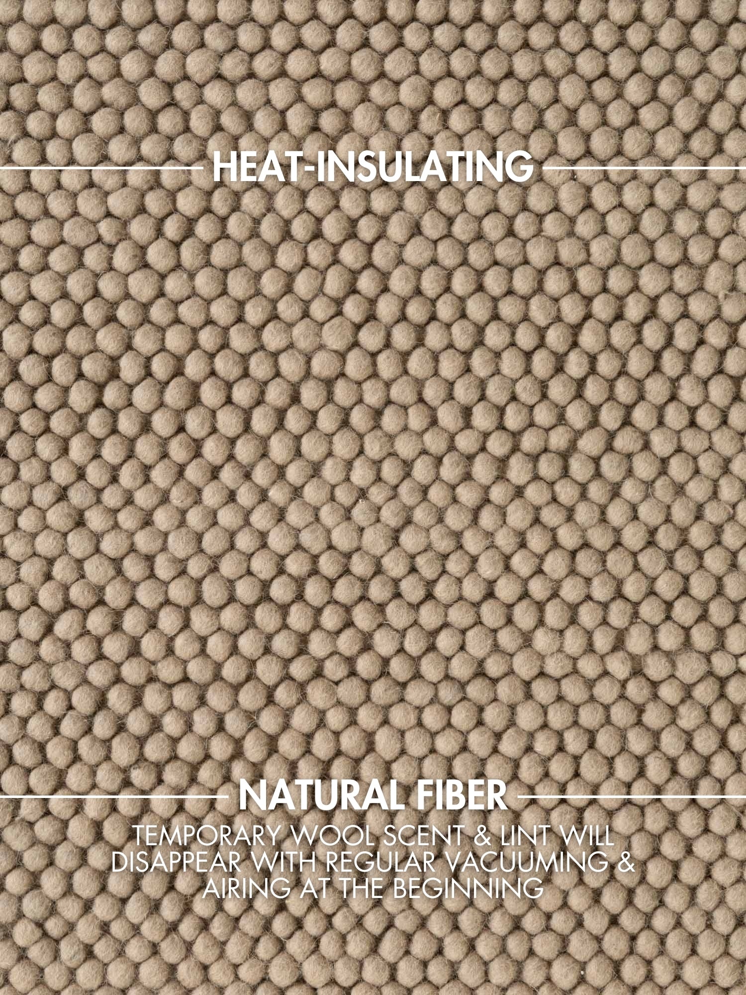 TED BAKER RICHMOND ULDTÆPPE DIANA, BEIGE