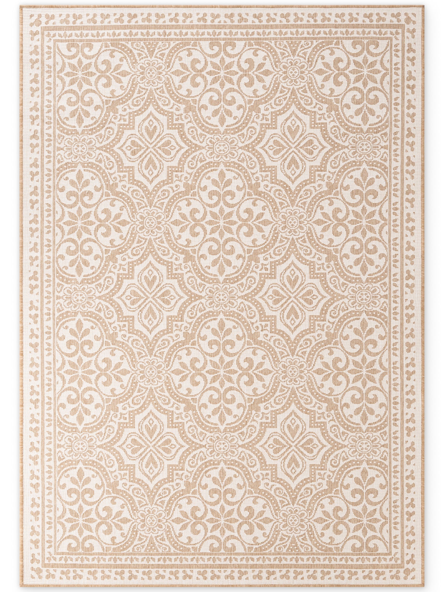 HANSE HOME DUORO - VÄNDBAR UTOMHUSMATTA, JUTE-VIT 106252