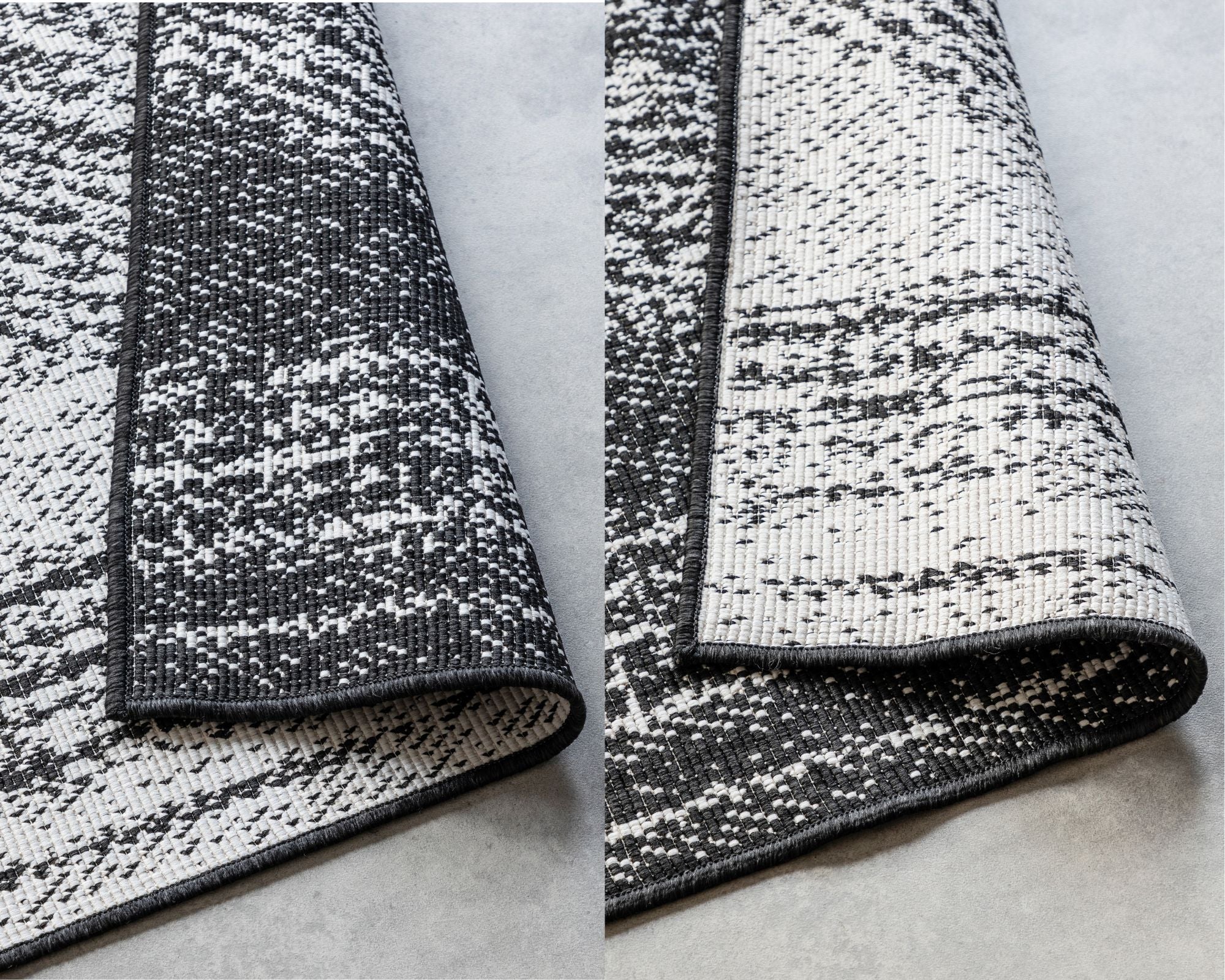 TVÅ - VÄNDBAR MATTA SVART - 106009