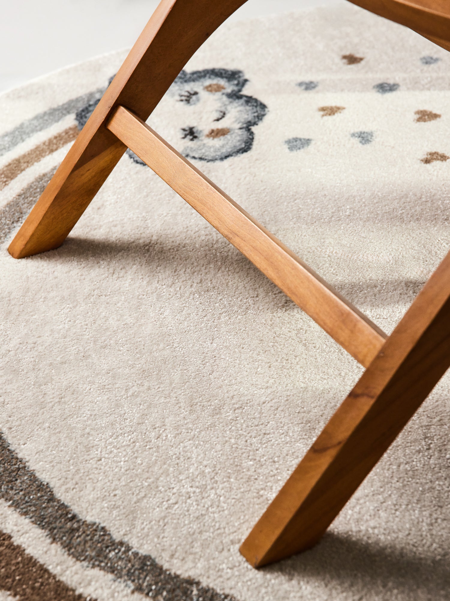 VILLEROY &amp; BOCH BOHO KIDS RUND BARNFILT - ELEFANTREGNBÅGE, CRÈME MULTI 106304