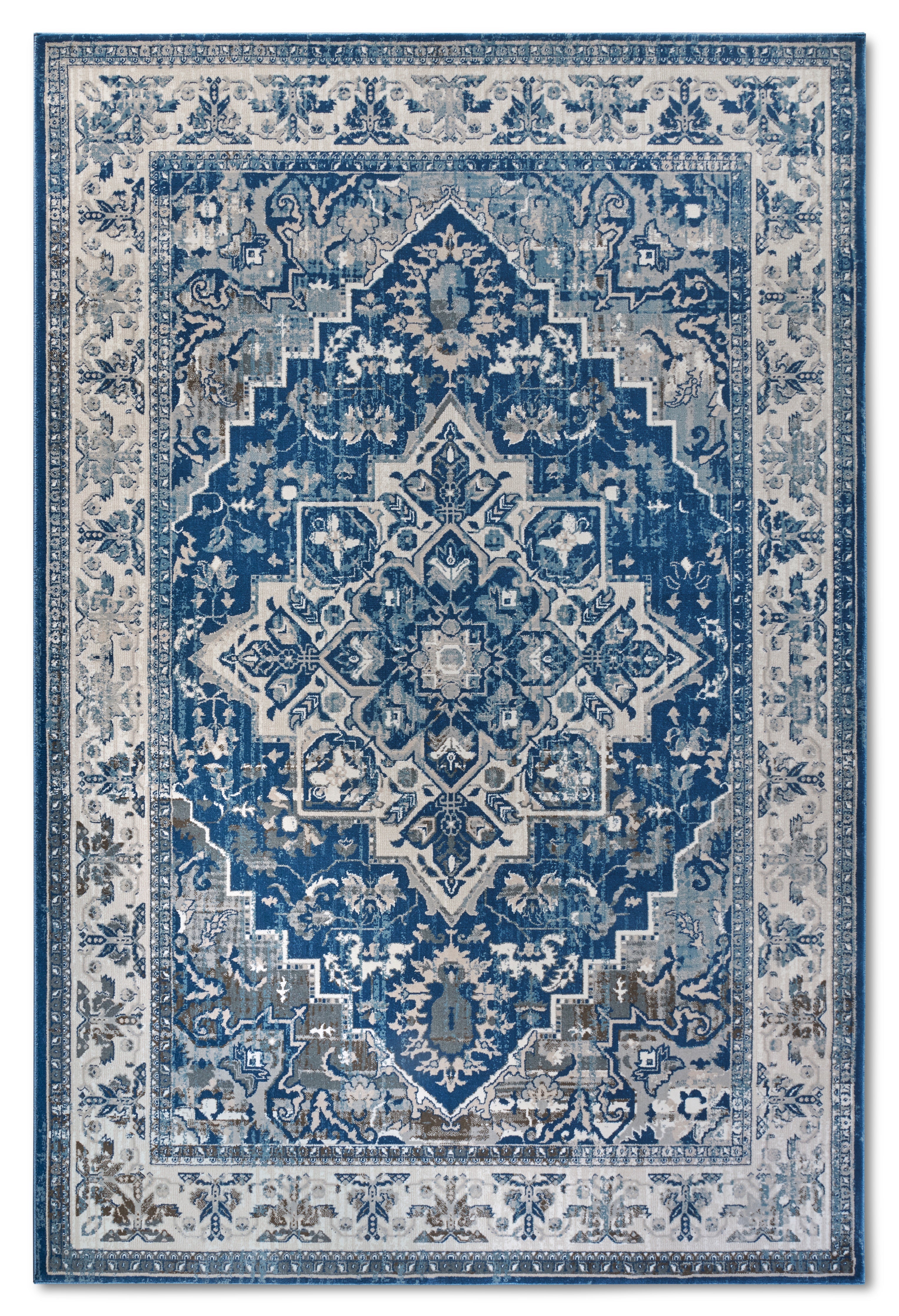 VILLEROY &amp; BOCH 106123 ORIENTALISK MATTA JEHANNE, BLÅ-KRÄMFÄRG