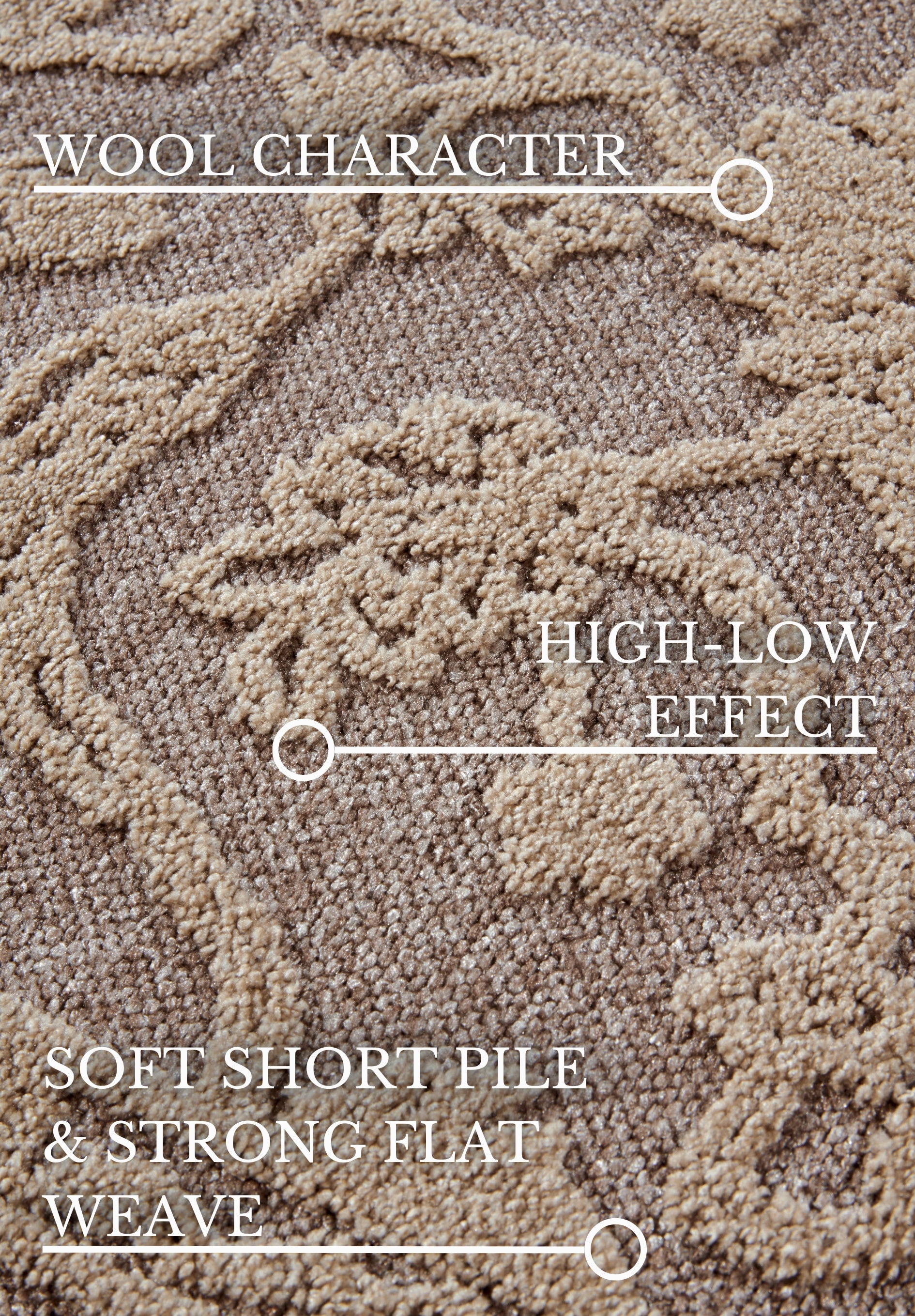 VILLEROY &amp; BOCH 106149 HÖG-LÅG Luggmatta, AMBROISE NATURGRÅ-BEIGE