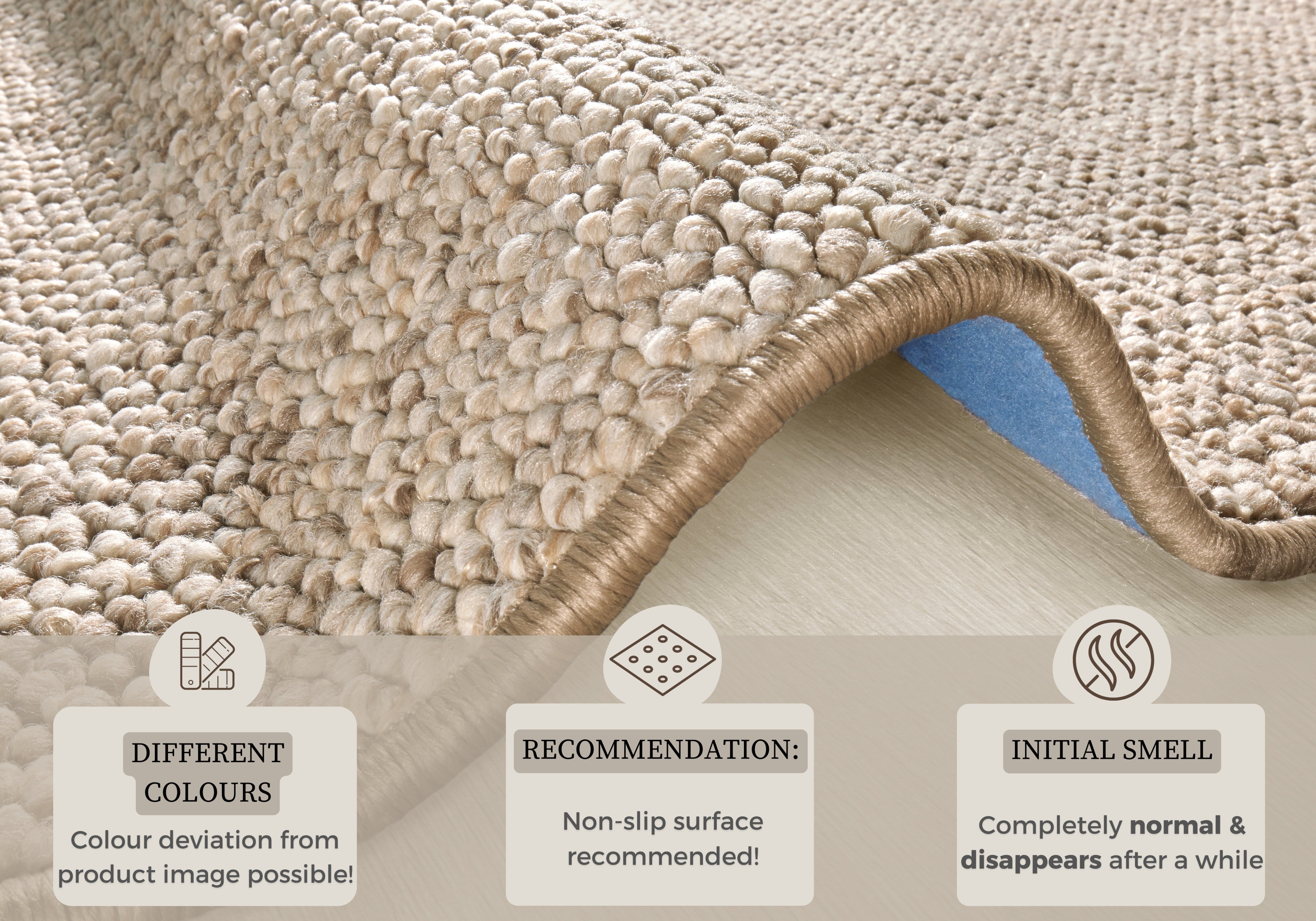 HANSE HOME WOLLY-MATTA, BEIGE BRUN 102842