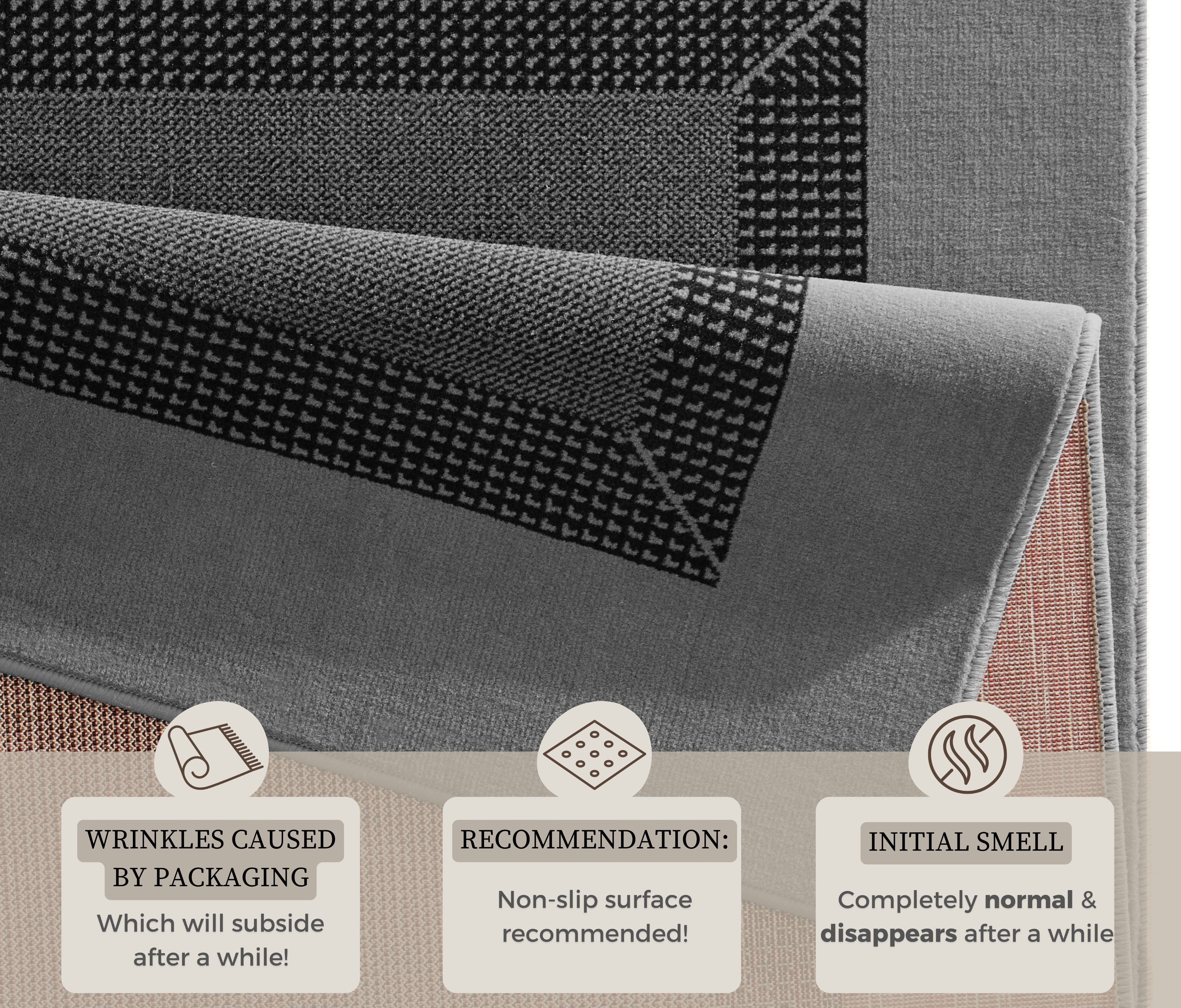 BASIC BANDMATTA, GRÅ 102497